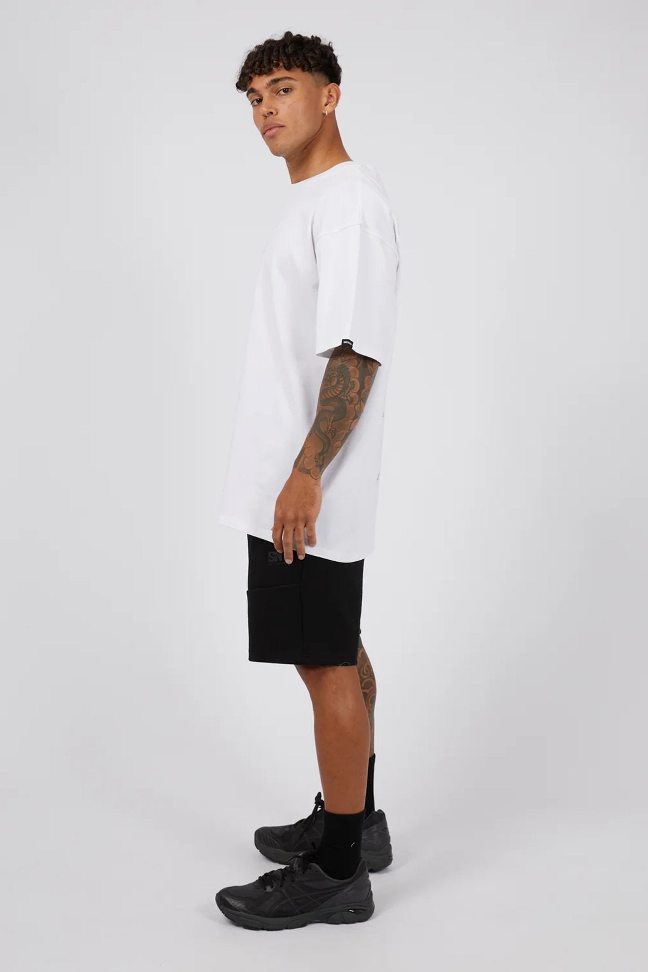 Logo Stack Tee White