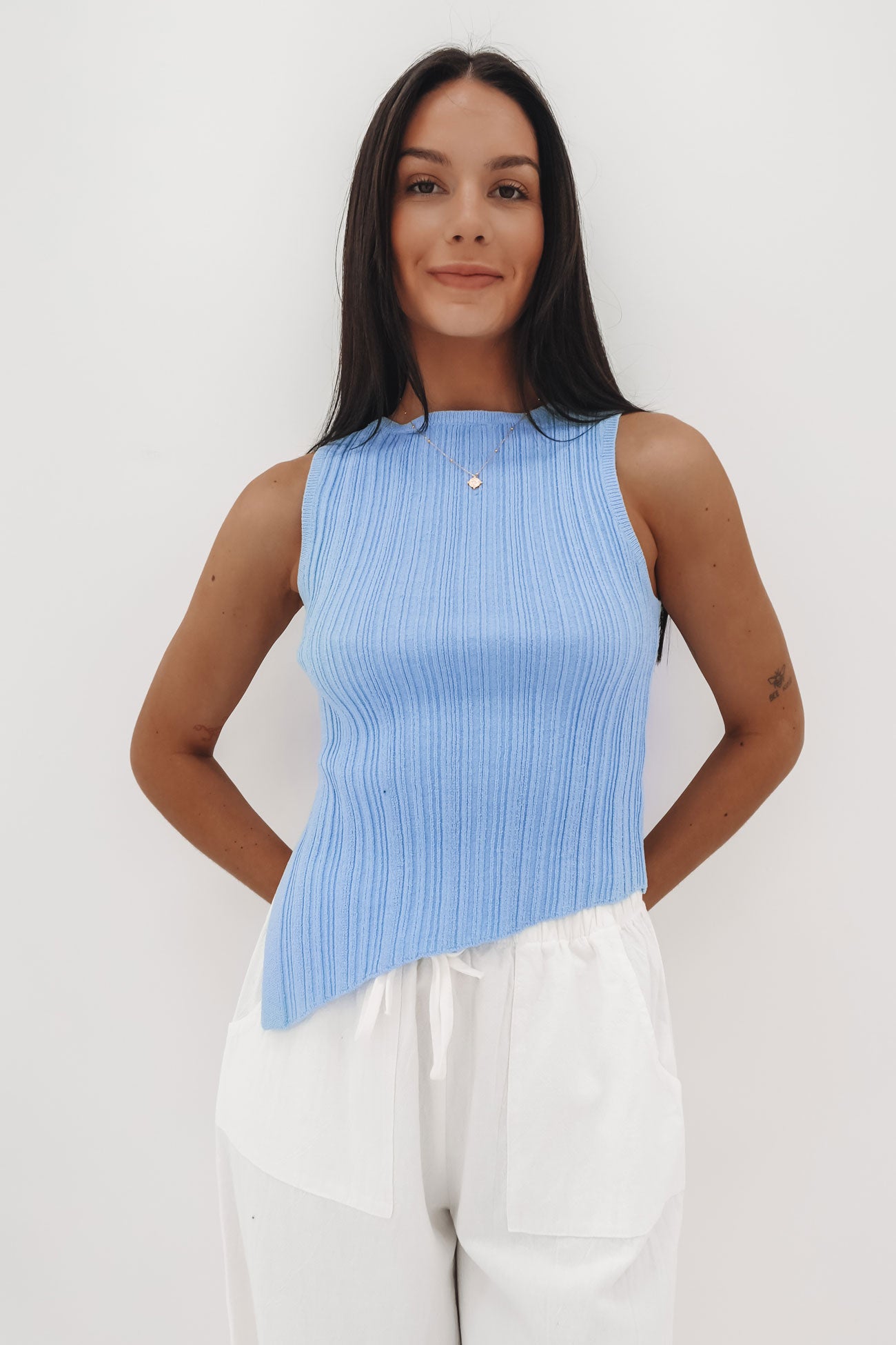 Louise Top Blue