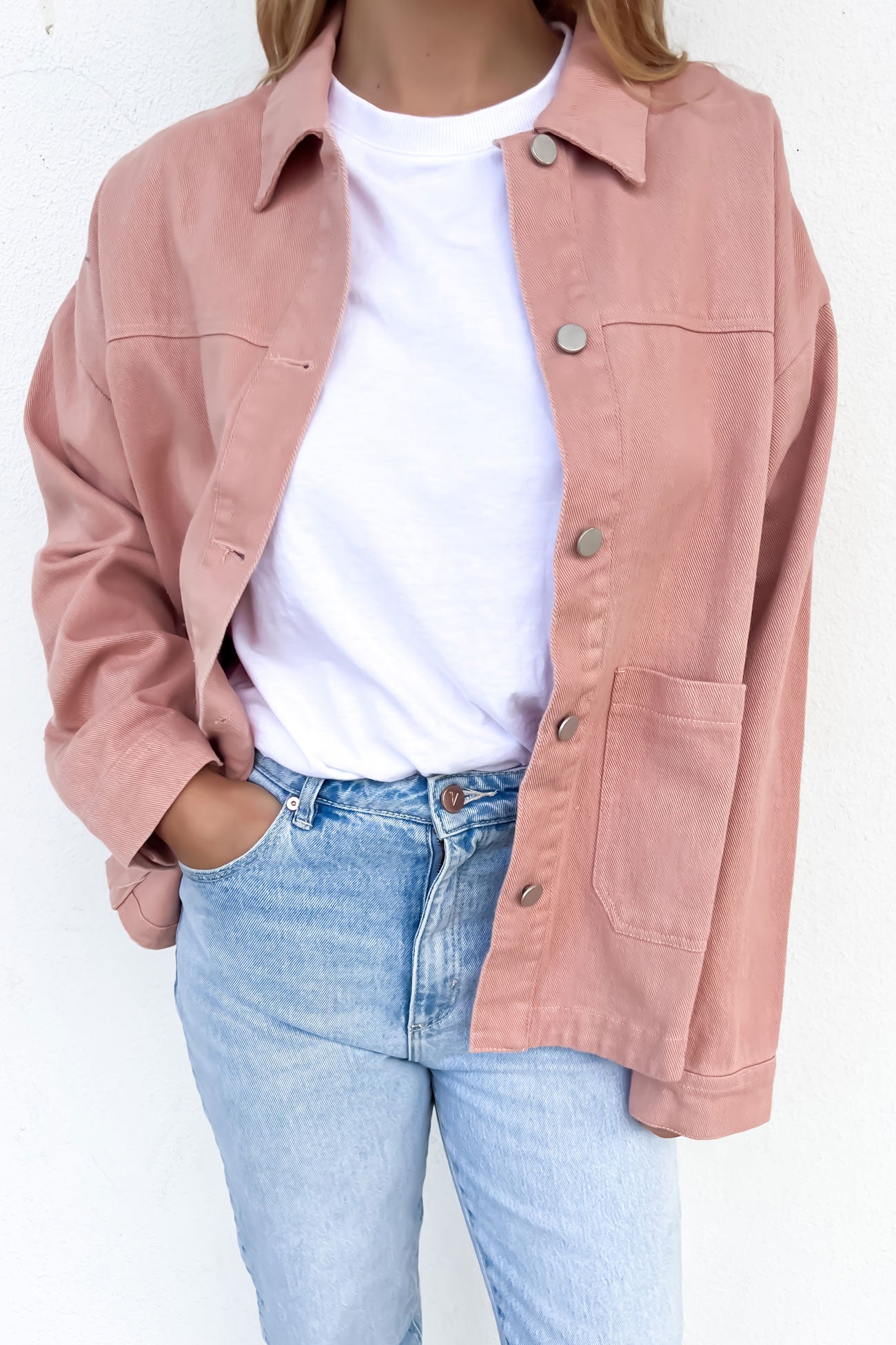 Luisa Denim Jacket Pink