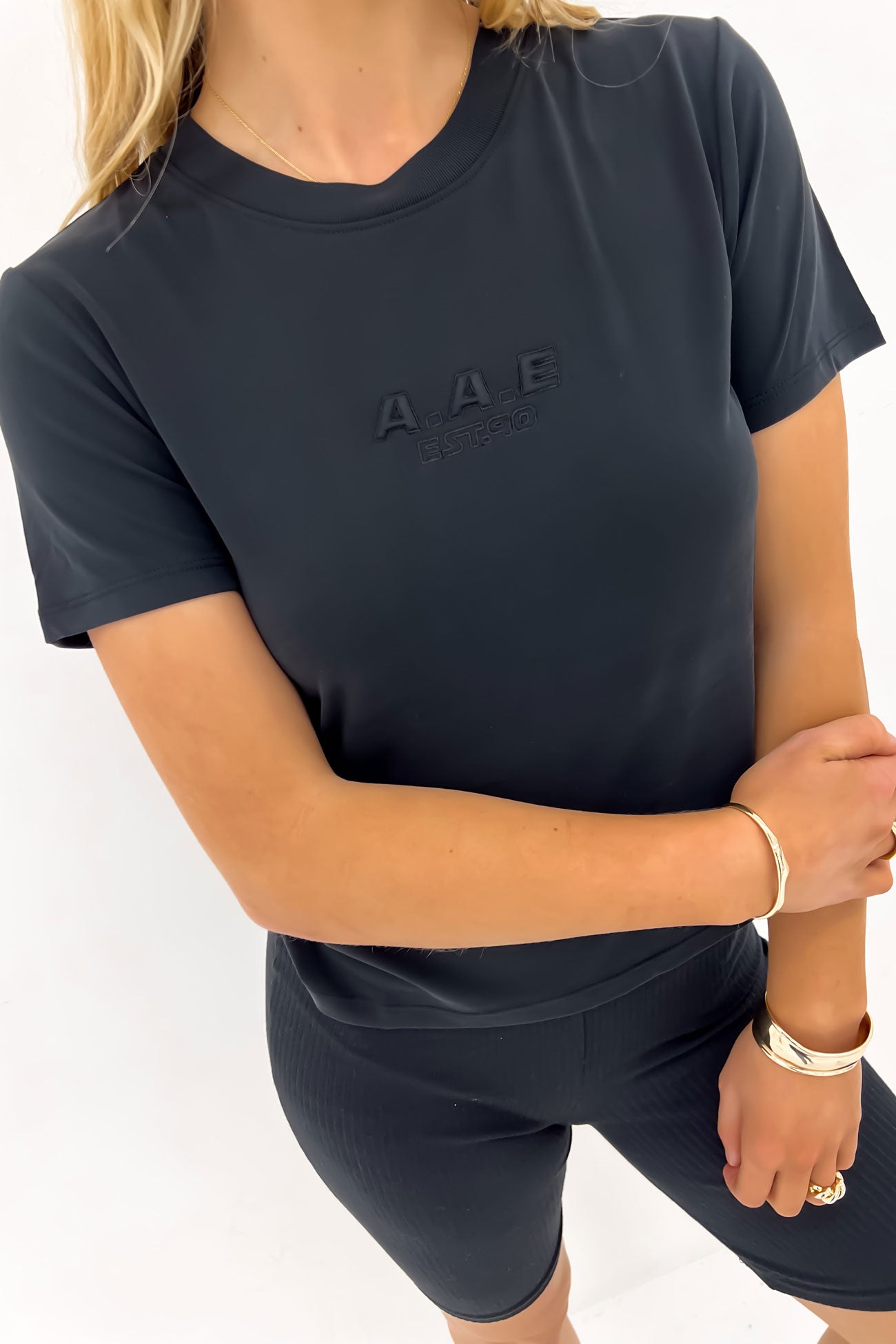 Luxe Active Tee Black