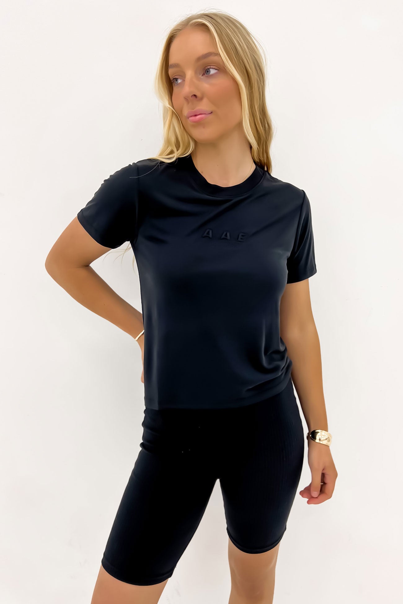 Luxe Active Tee Black