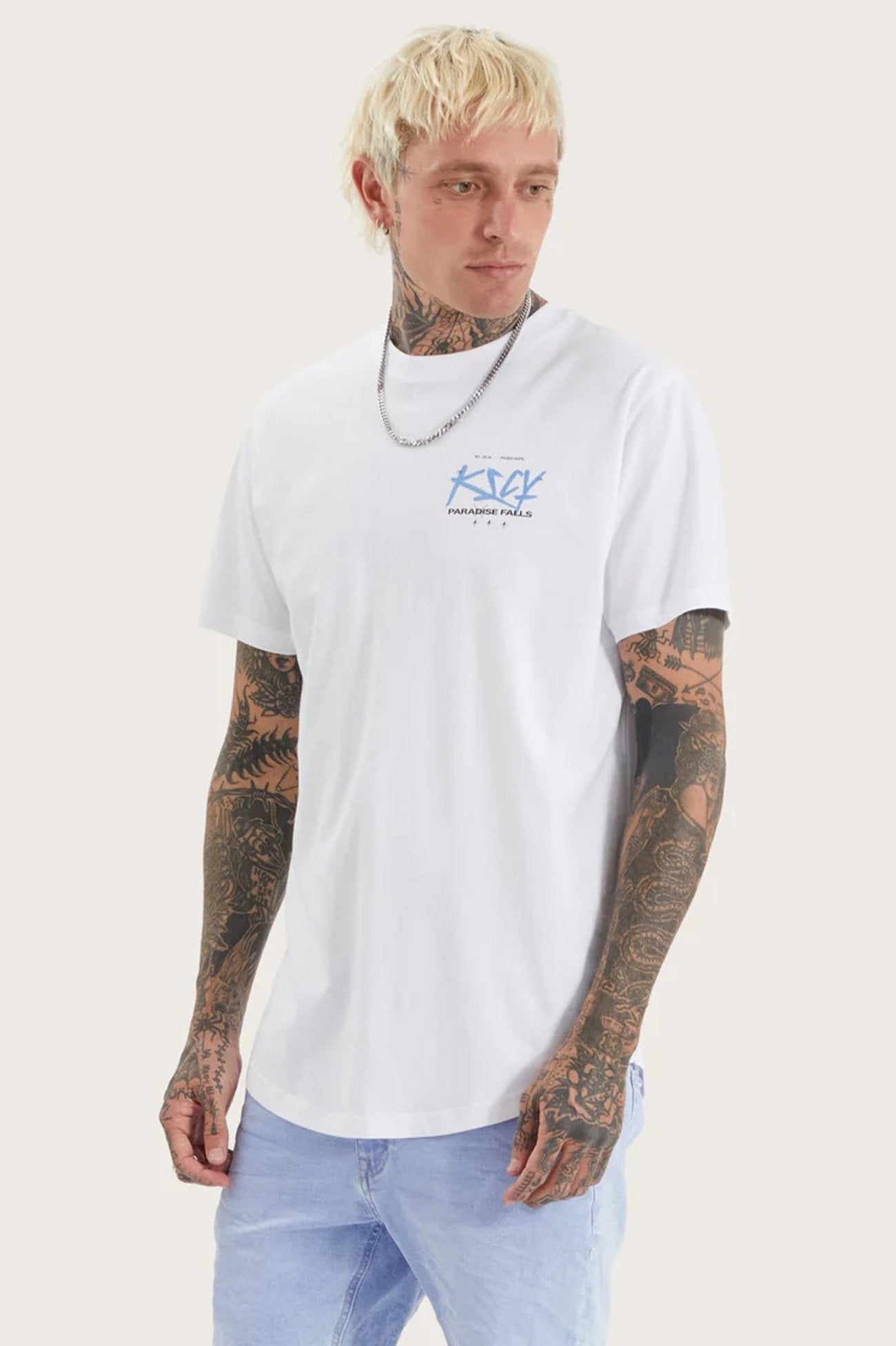 Luxor Dual Curved Tee Optical White