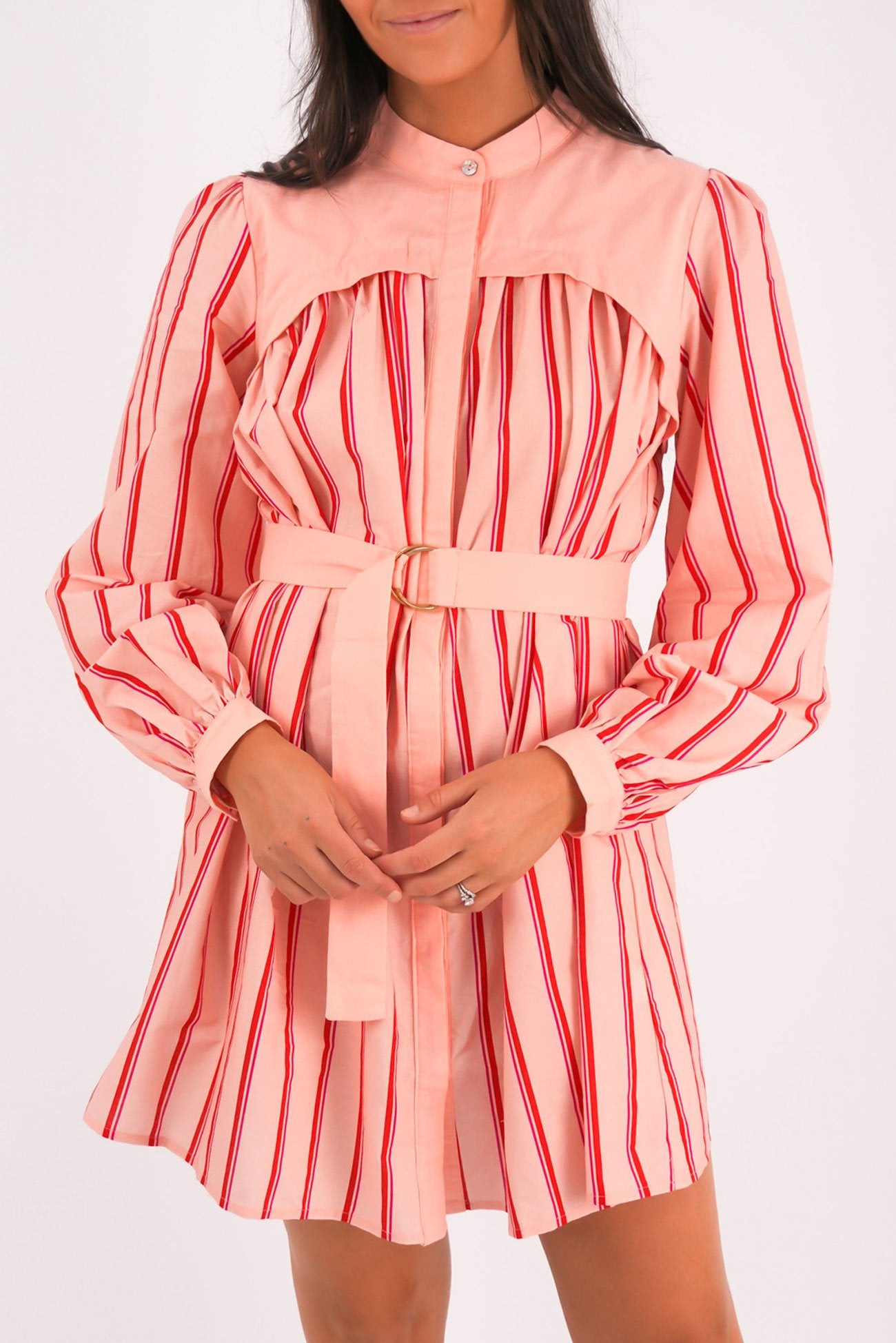 Mae Mini Dress Pink Stripe