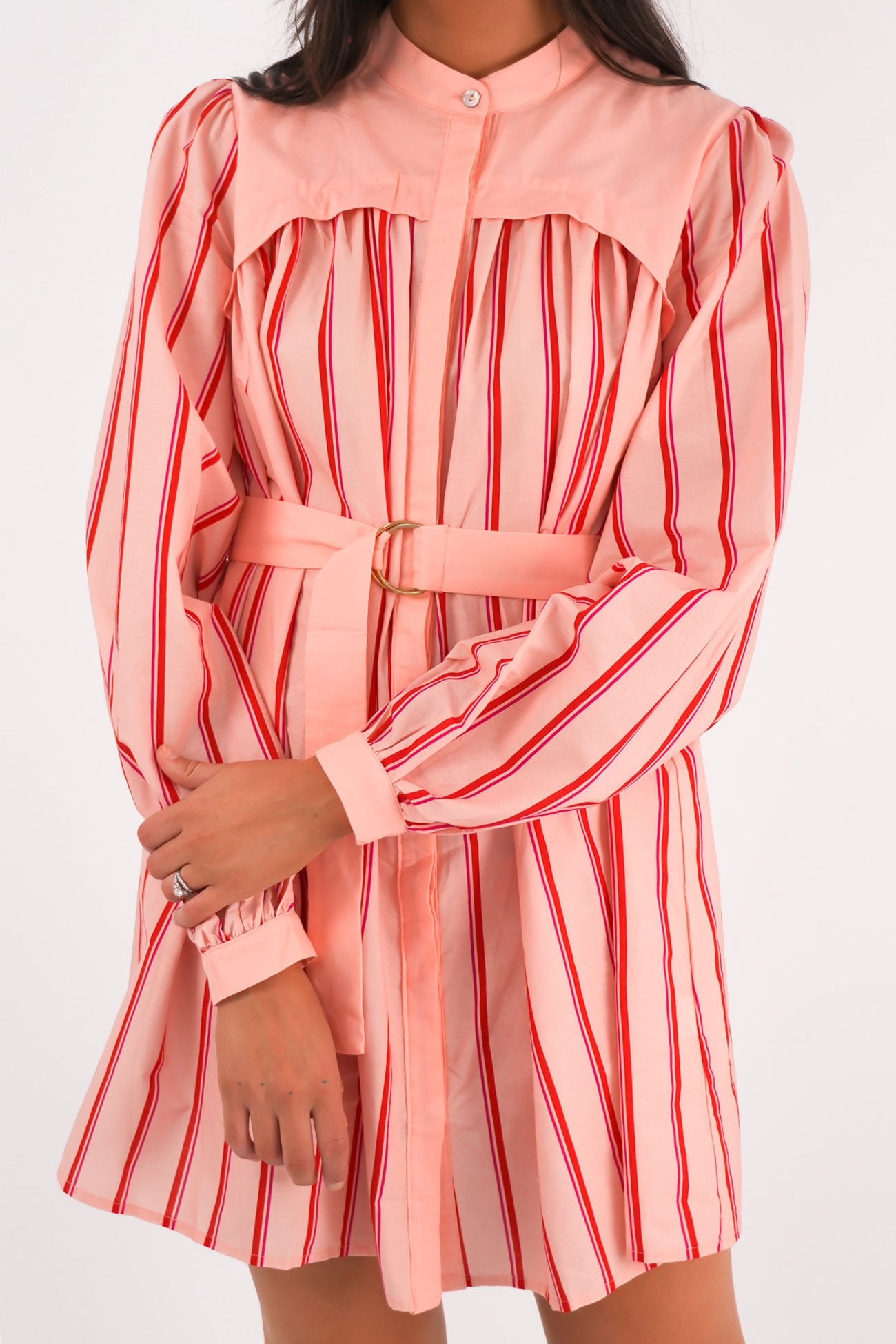 Mae Mini Dress Pink Stripe