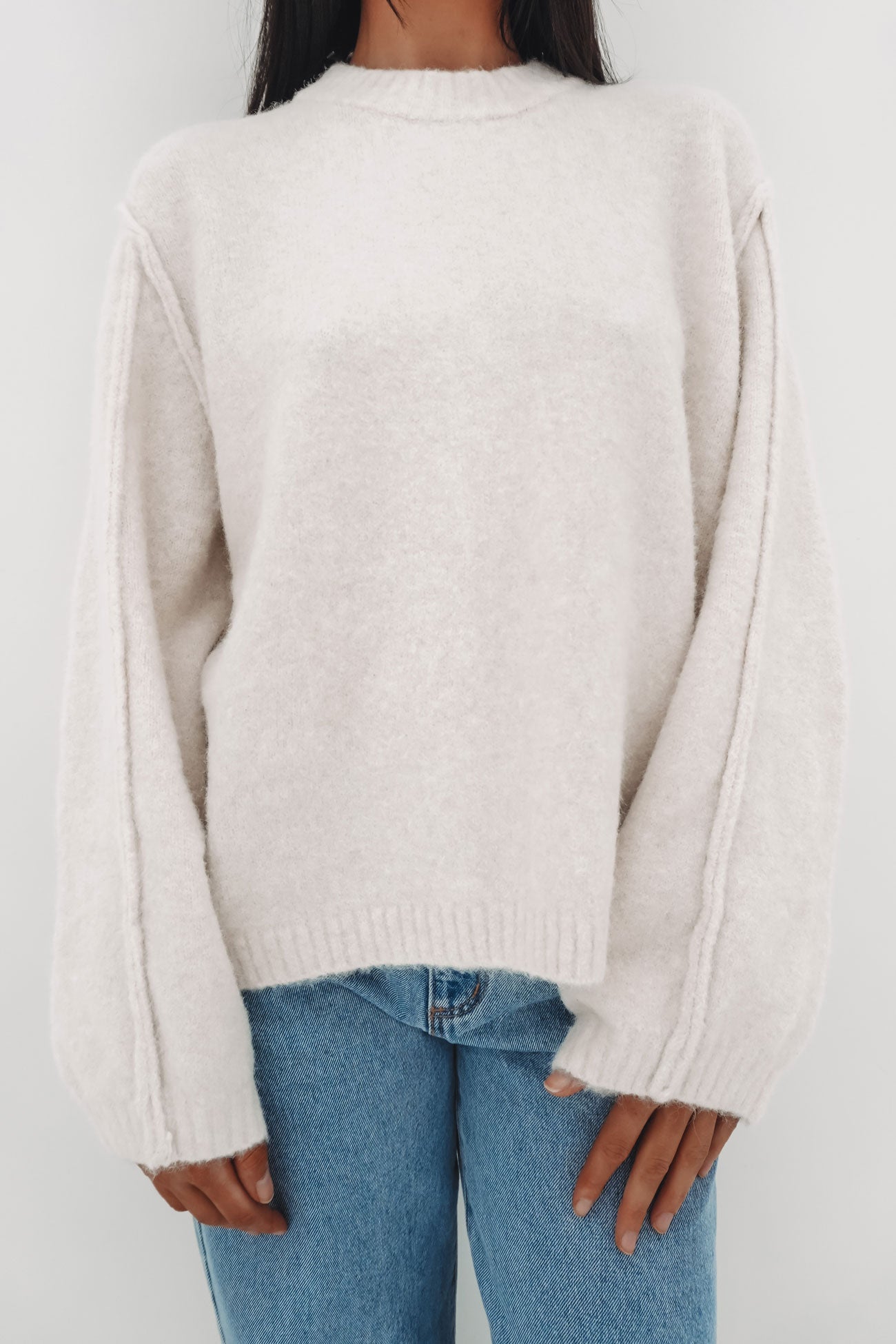 Marcy Knit Jumper Cream