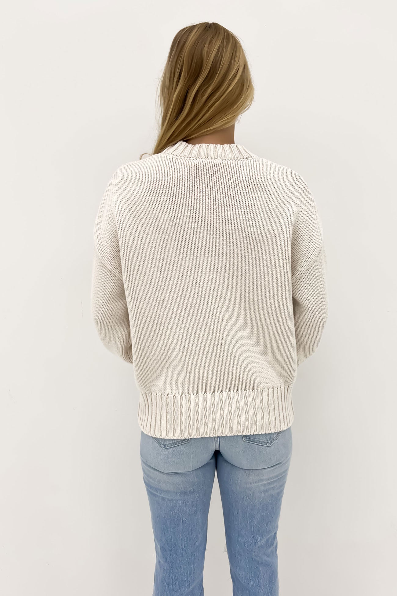 Maya Knit Sweater Soft Ecru