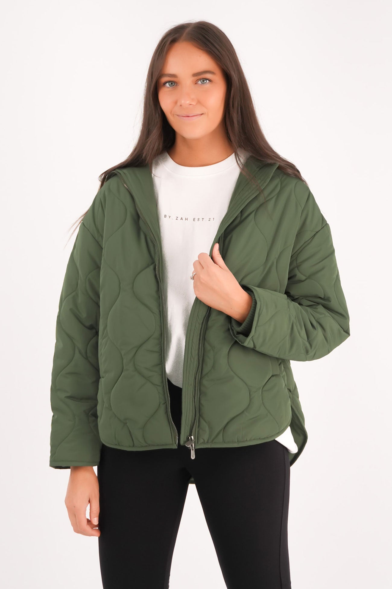 Mellow Quilted Jacket Khaki