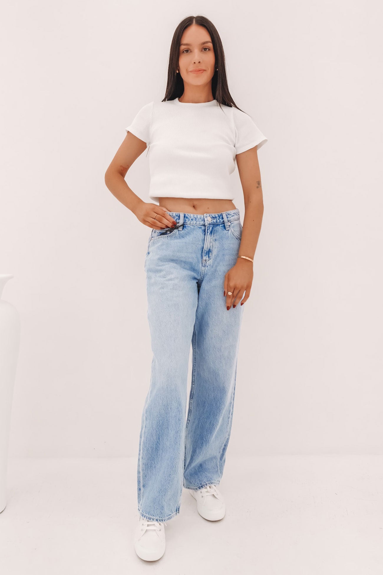 Mid Baggy Jean Skyline Blue Petite