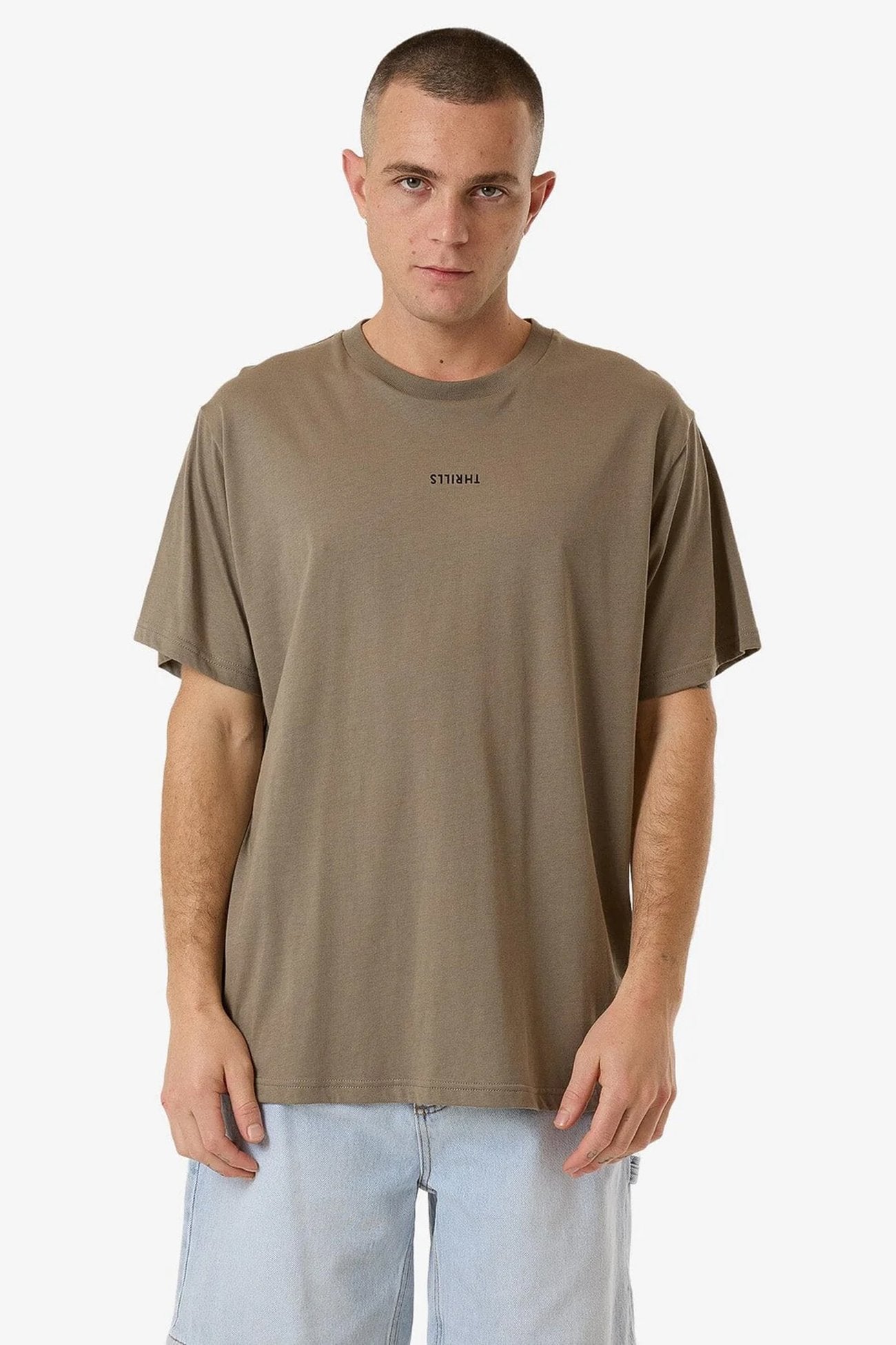 Minimal Thrills Merch Fit Tee Brindle