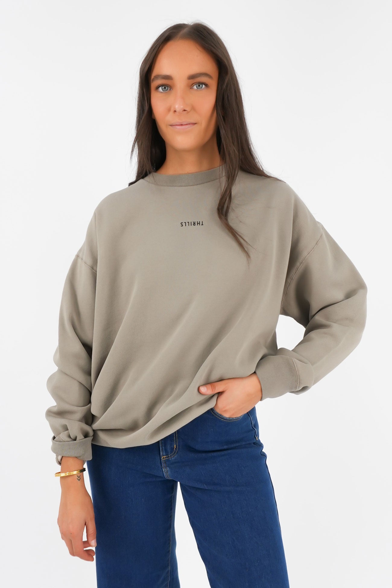 Minimal Thrills Slouch Crew String