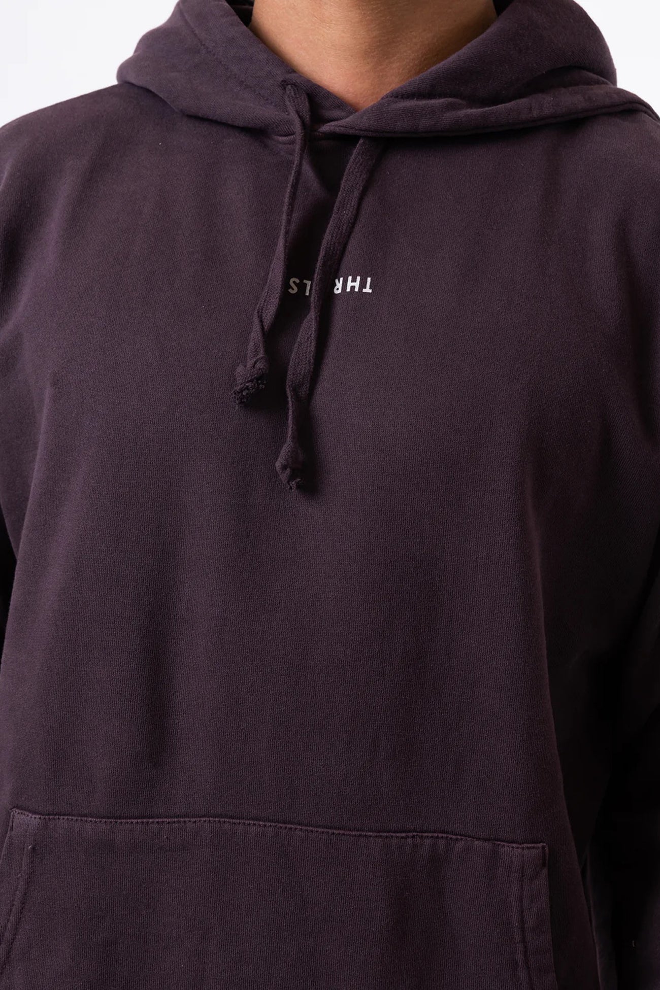 Minimal Thrills Slouch Pull On Hood Deep Plum