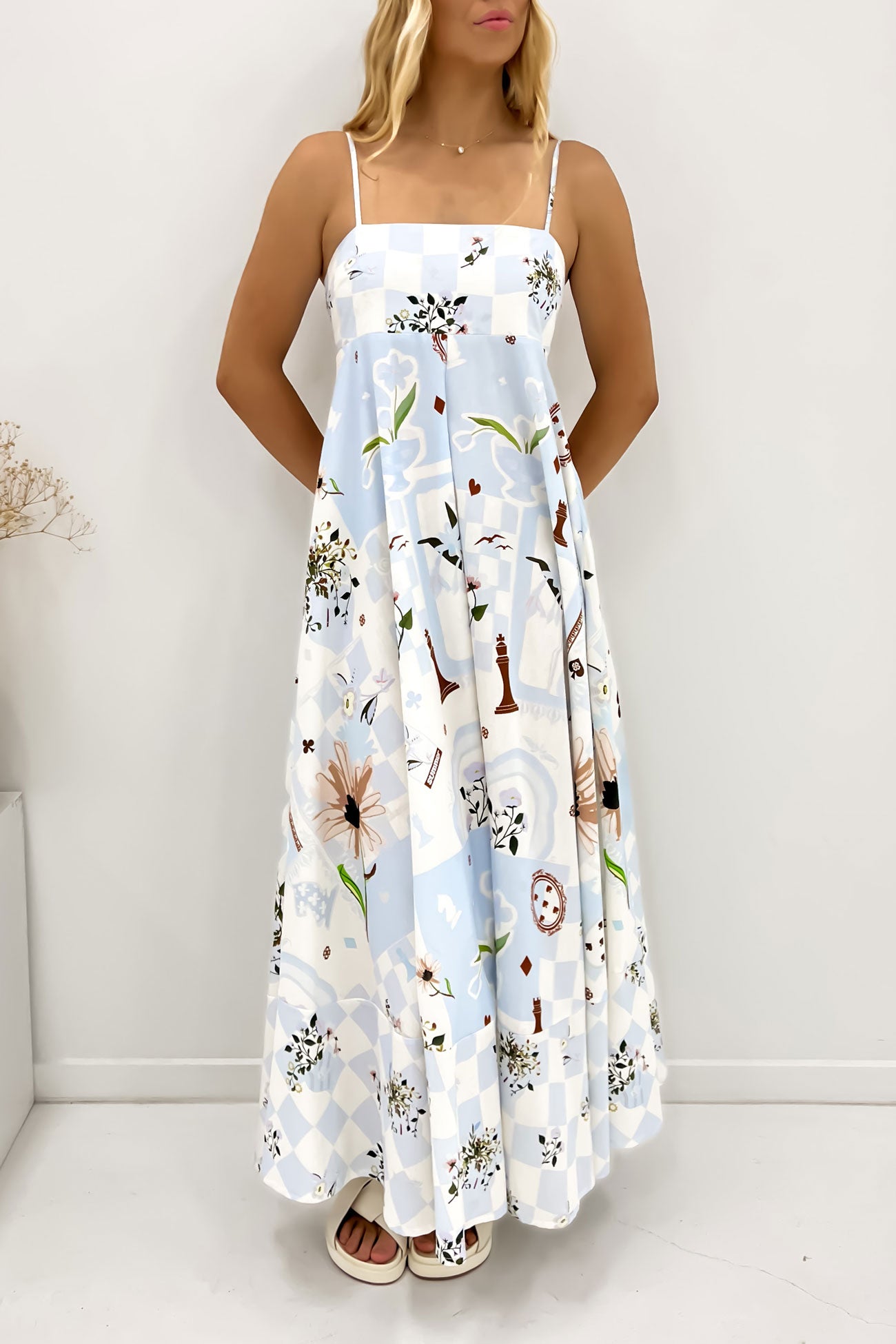 Minnie Maxi Dress Blue Wonderland