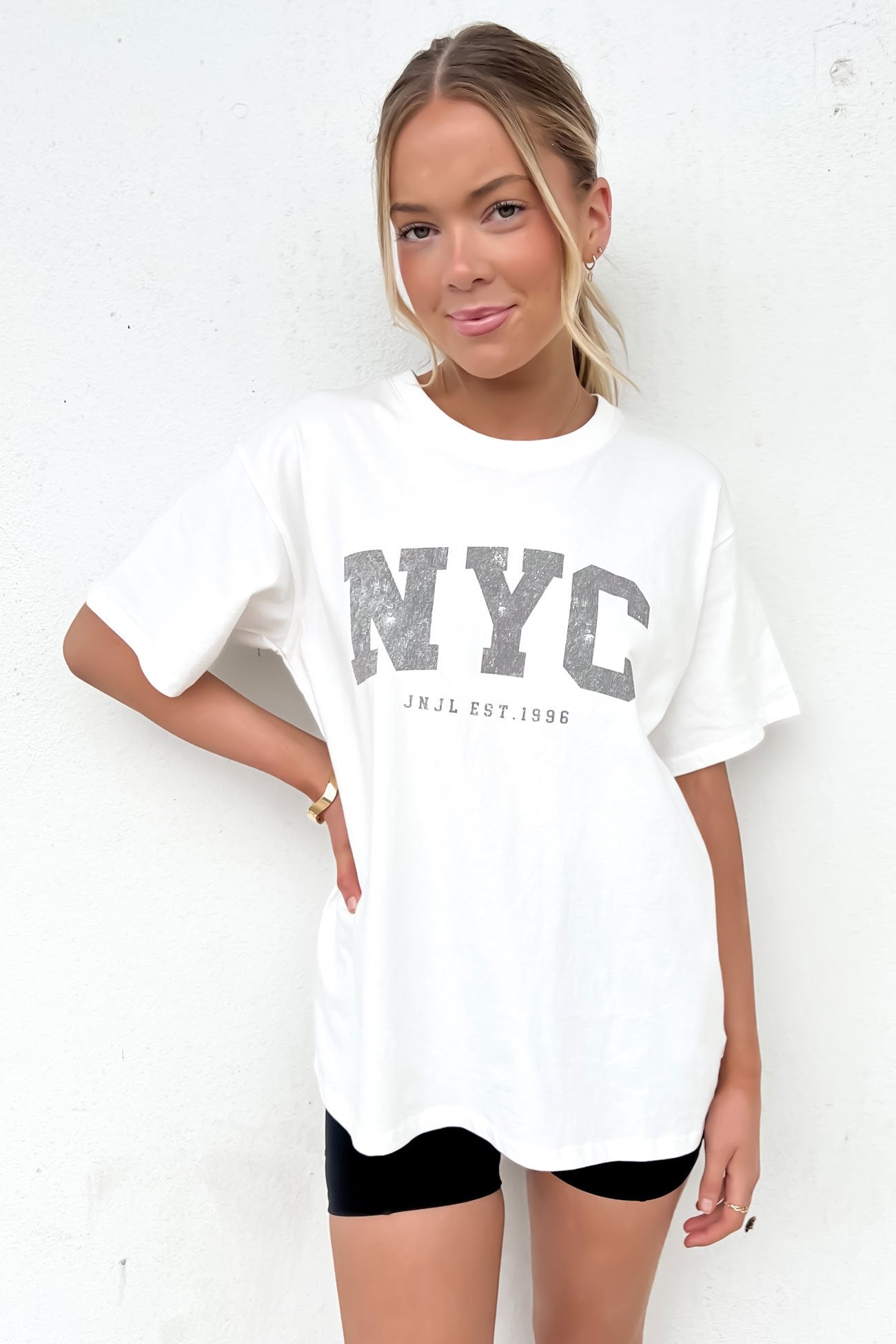 NYC Tee Vintage White