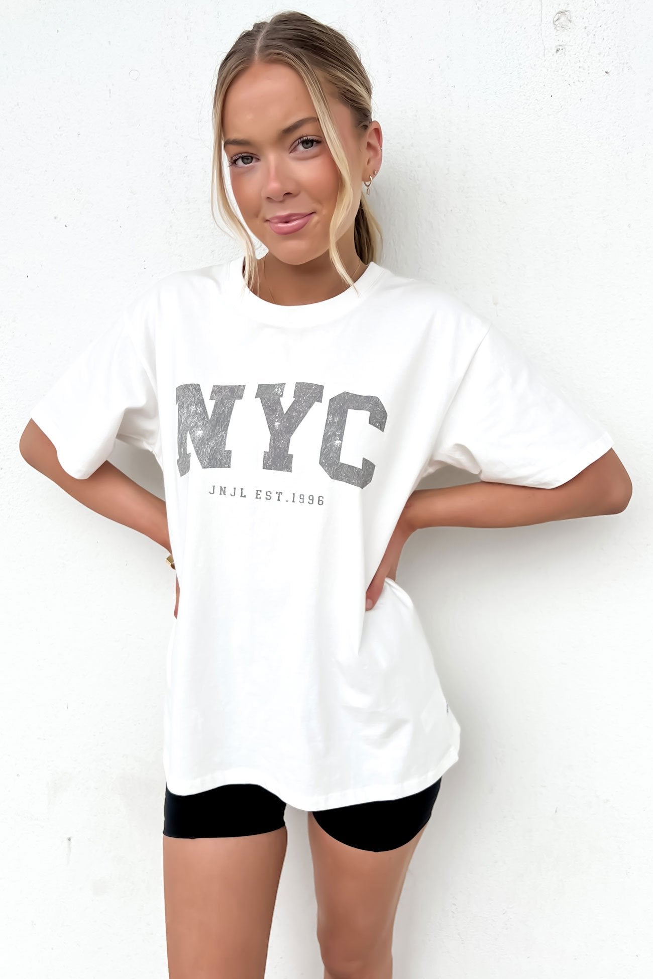 NYC Tee Vintage White