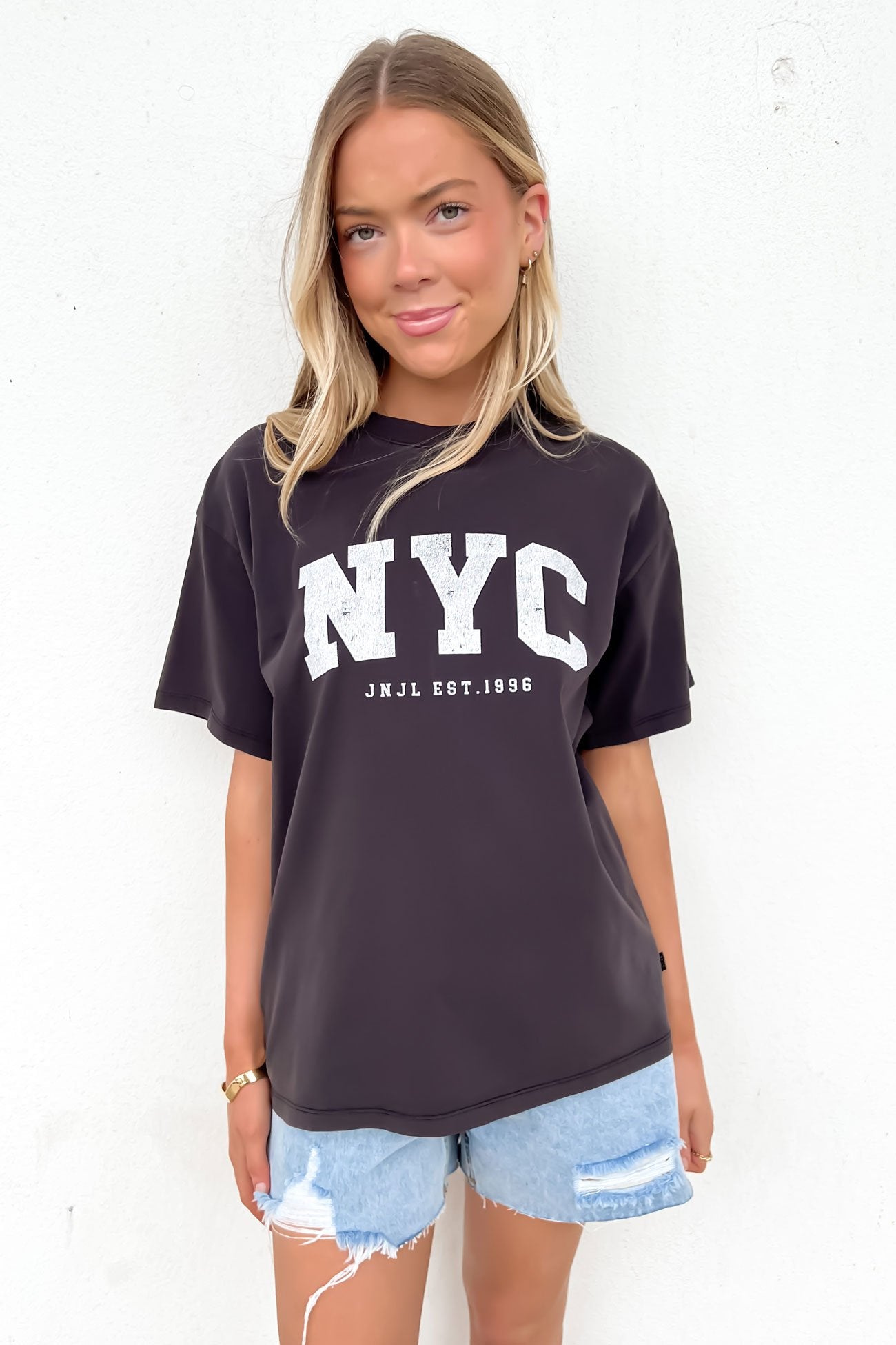 NYC Tee Washed Black