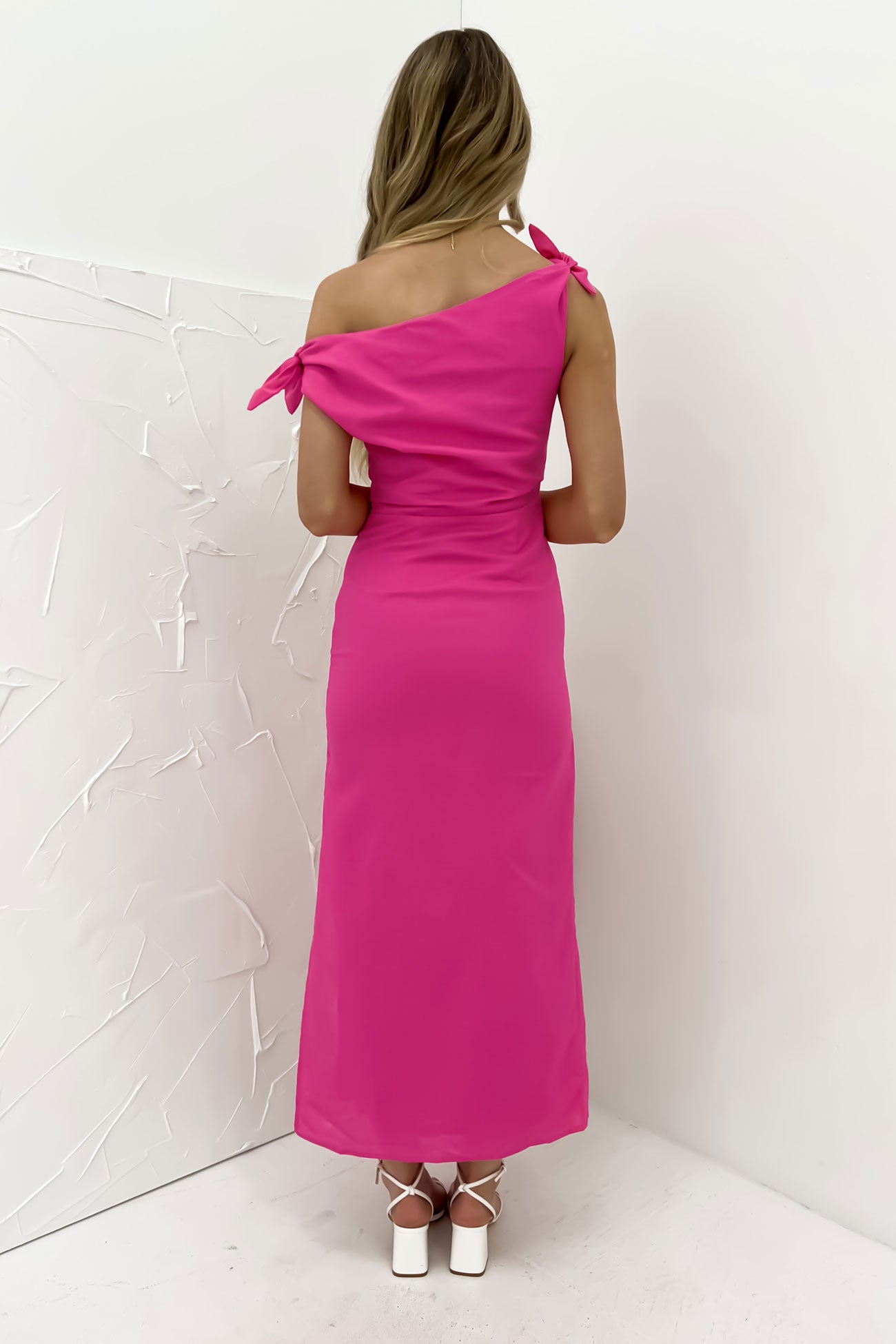 Neela Maxi Dress Hot Pink