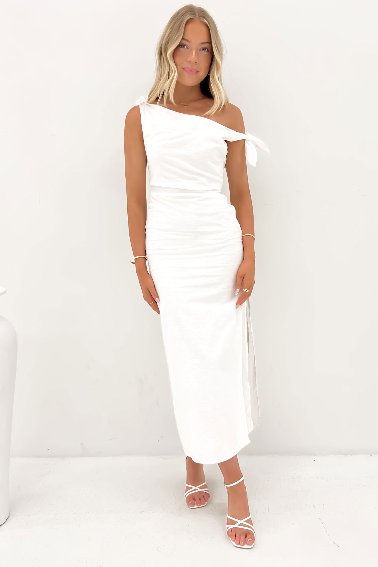 Neela Maxi Dress White