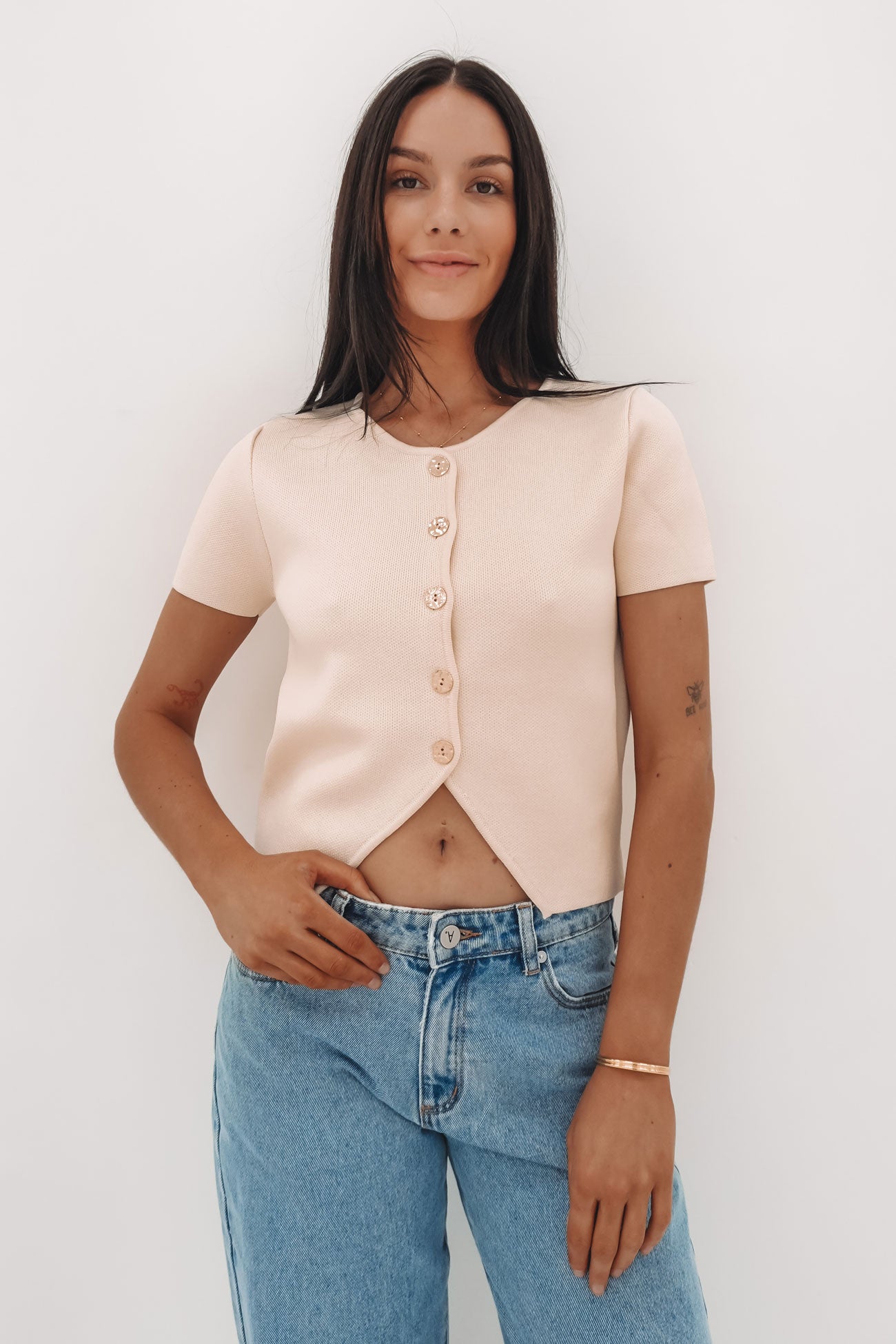 Niamh Knit Top Cream