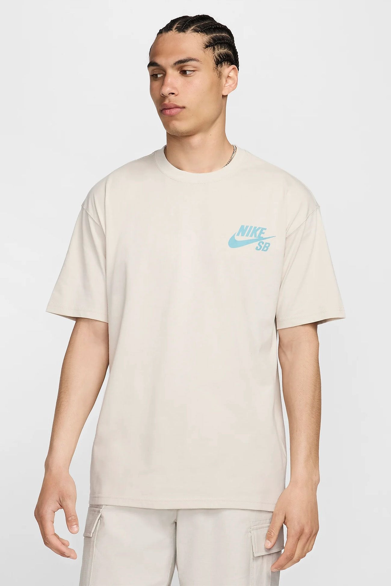 Nike SB Logo Skate Tee Light Orewood Brown