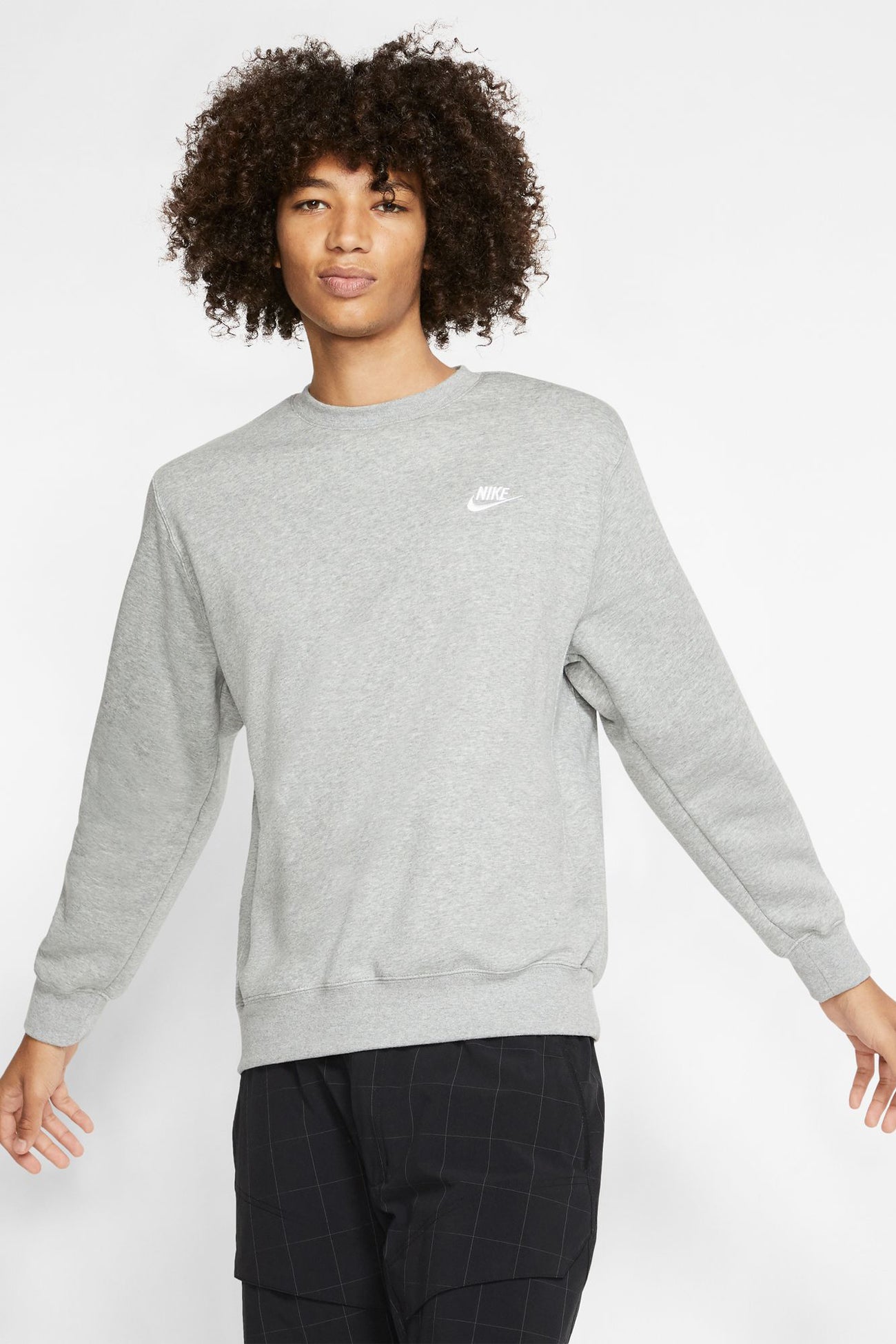 Nike Sportswear Club Fleece Crew Dark Grey Heather