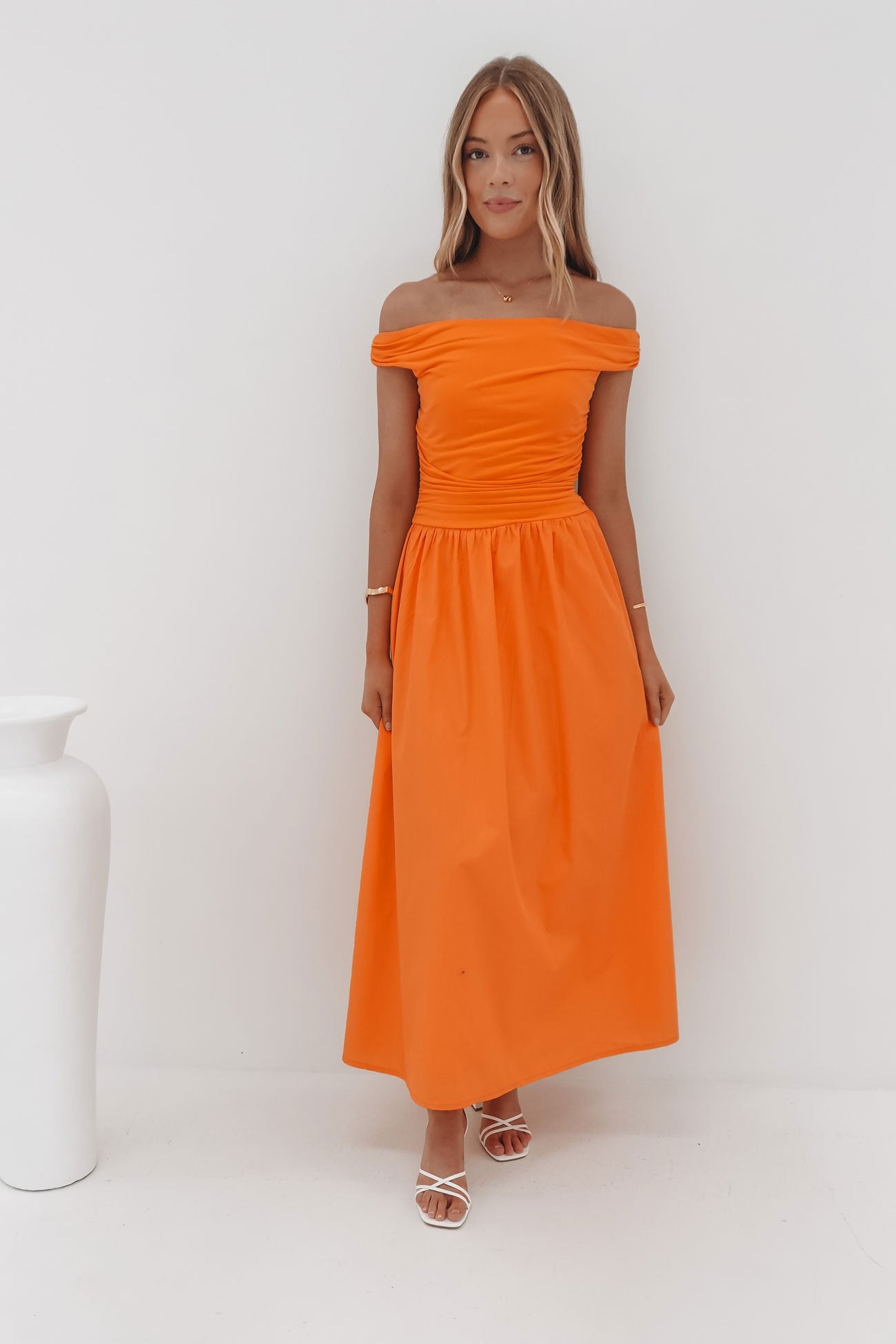 Niko Maxi Dress Orange