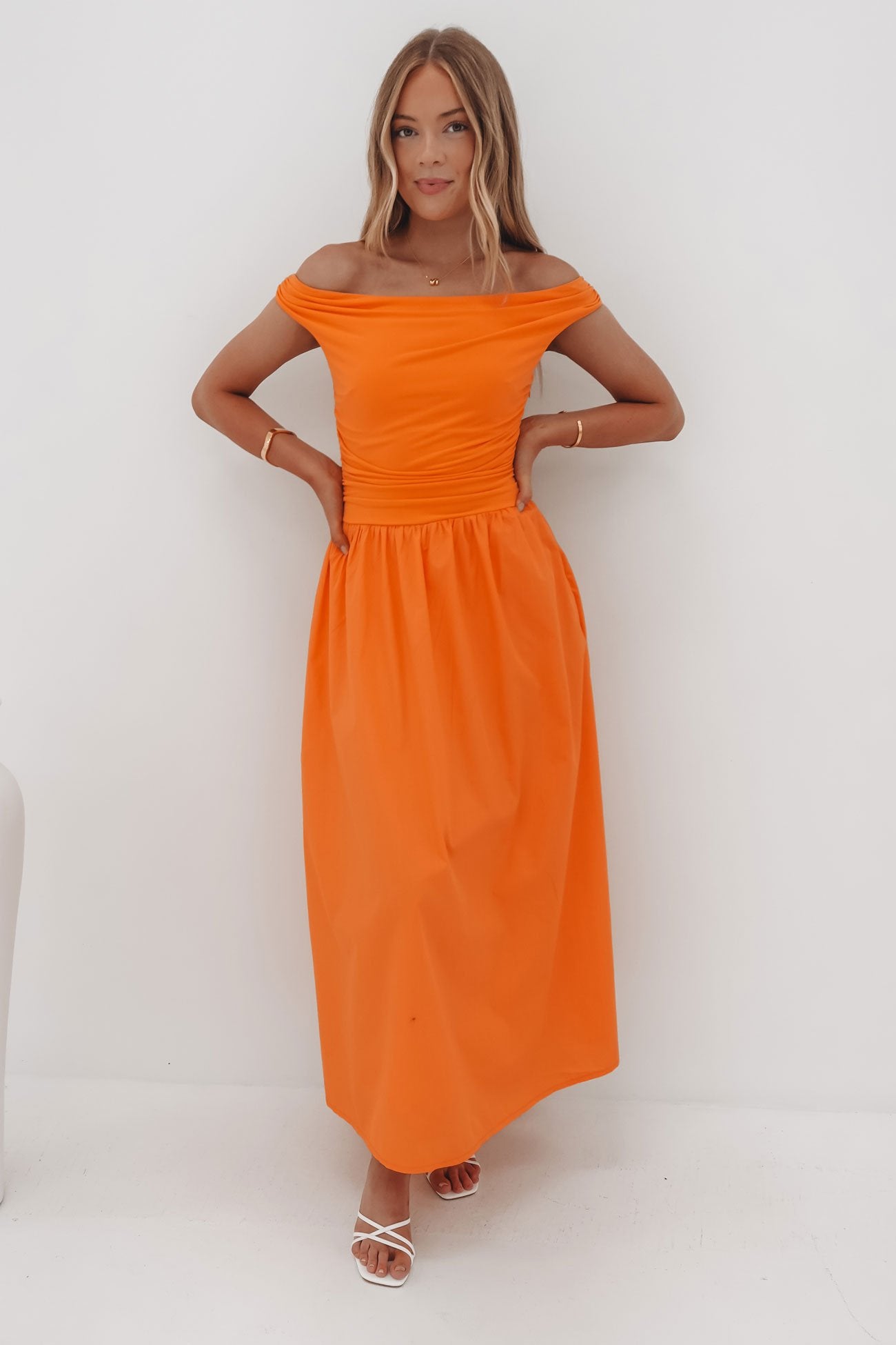 Niko Maxi Dress Orange