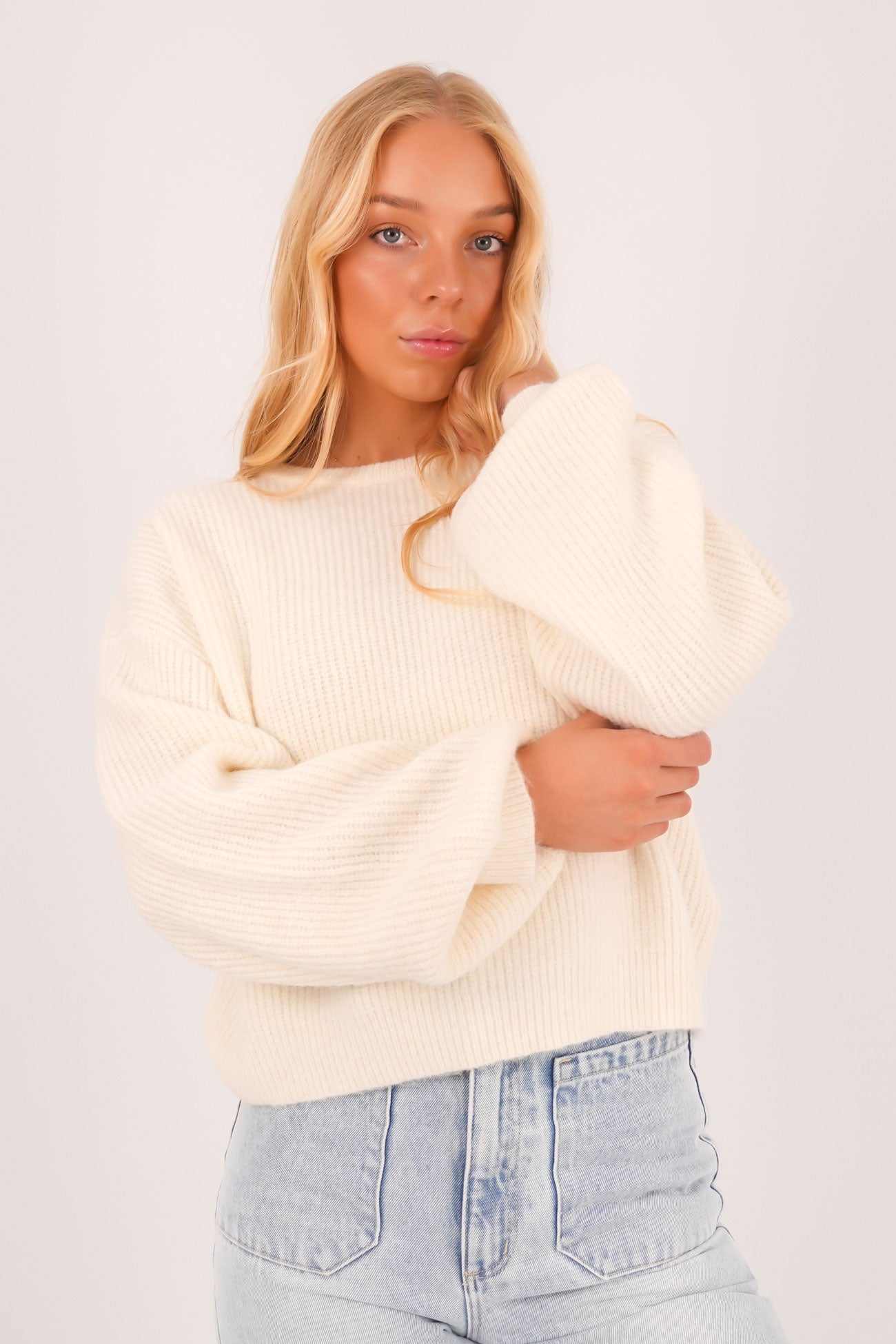 Noni Knit Jumper Ivory