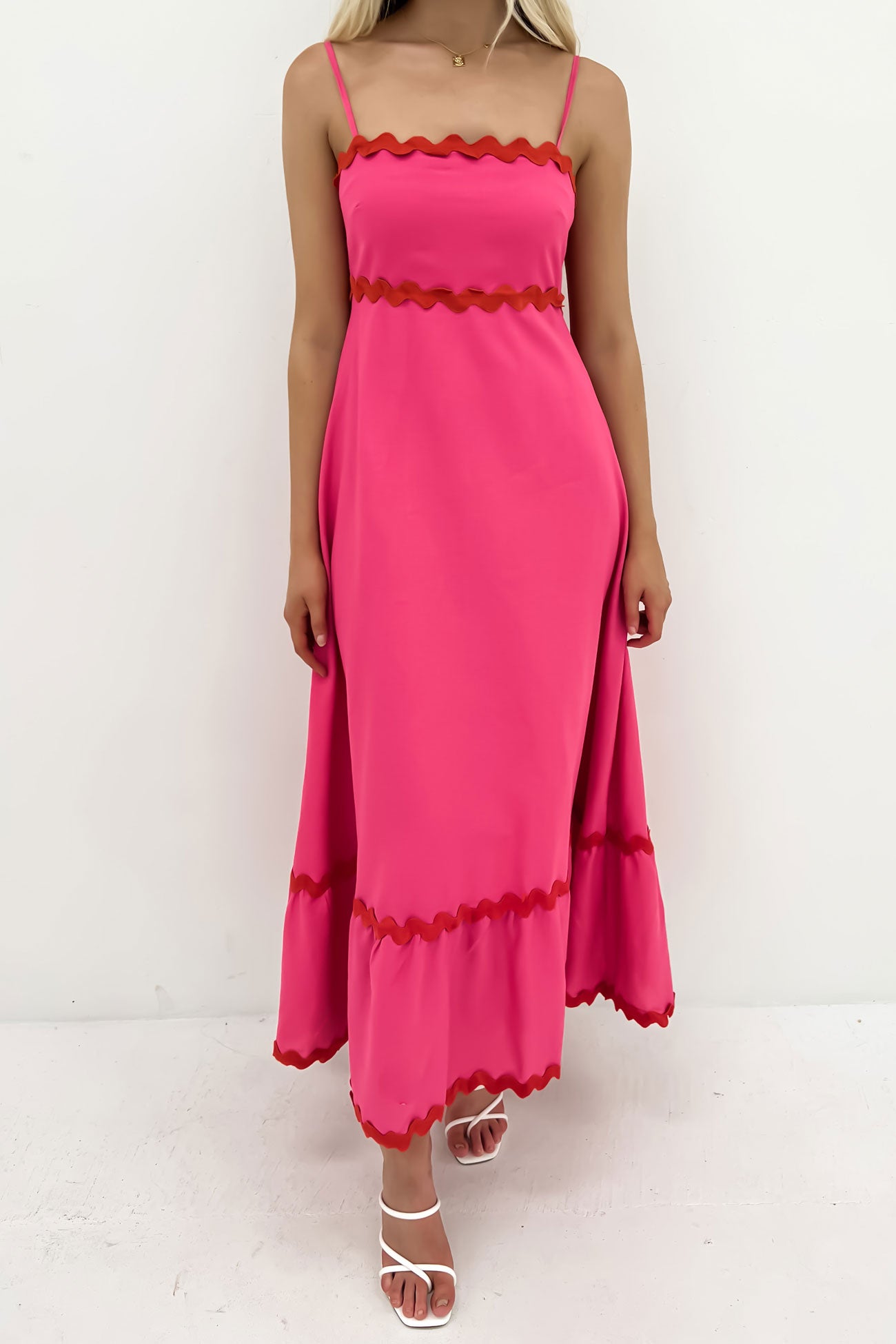 Norah Maxi Dress Hot Pink