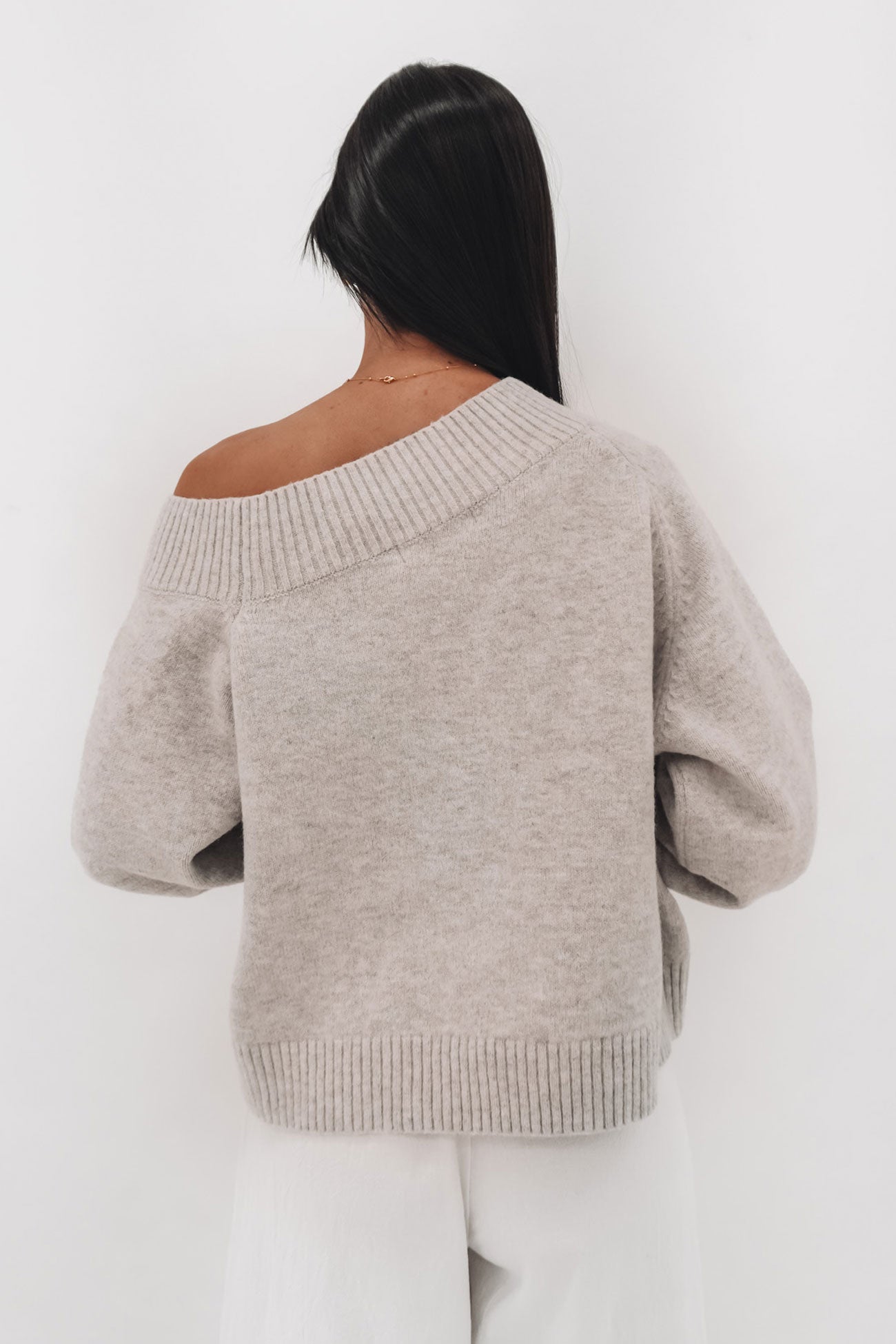 Ayden Knit Jumper Oatmeal