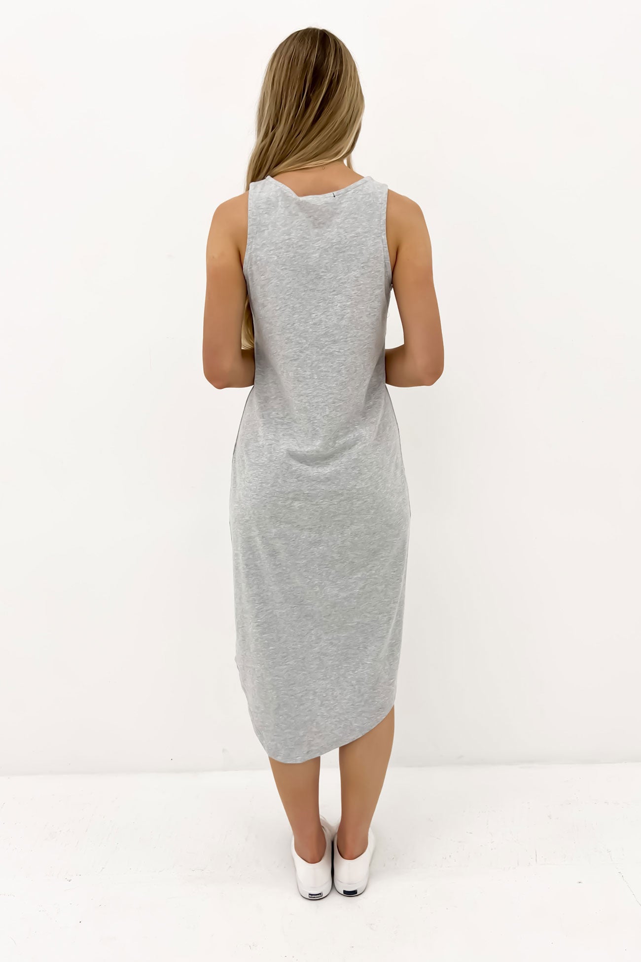 One In Eight Midi Dress Grey Marle