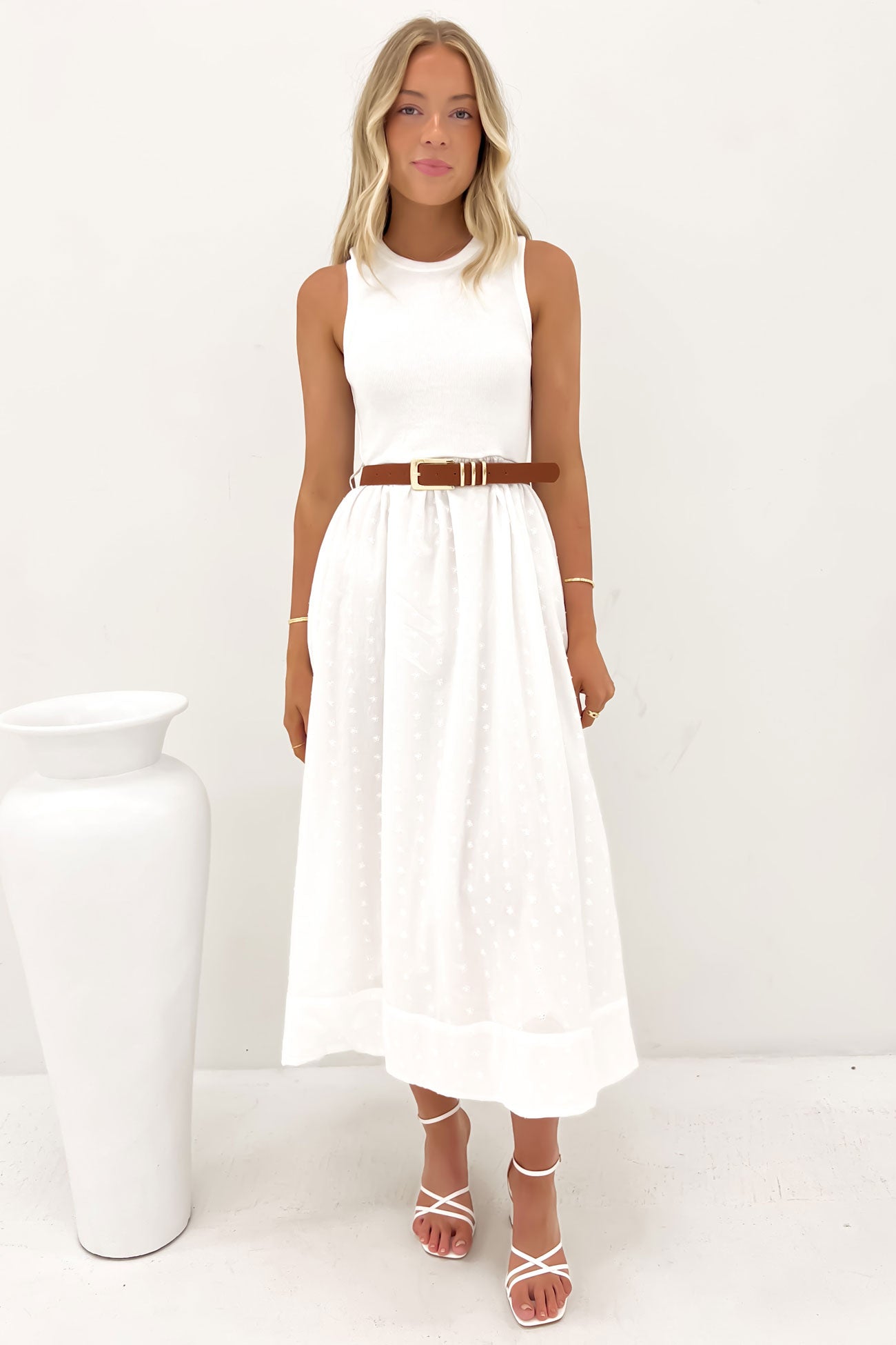 Opal Dress White