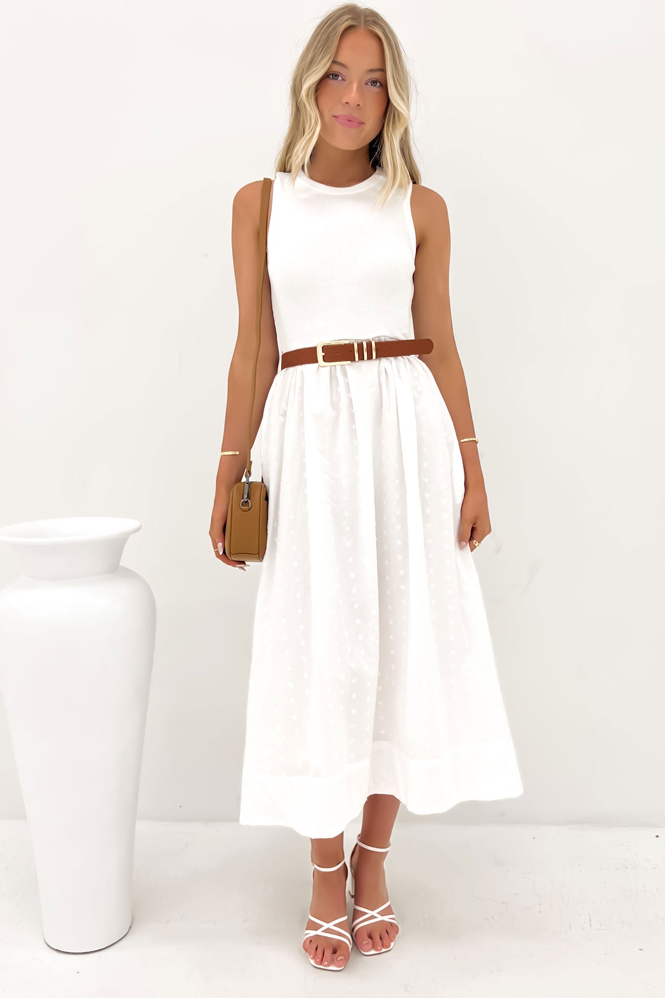 Opal Dress White