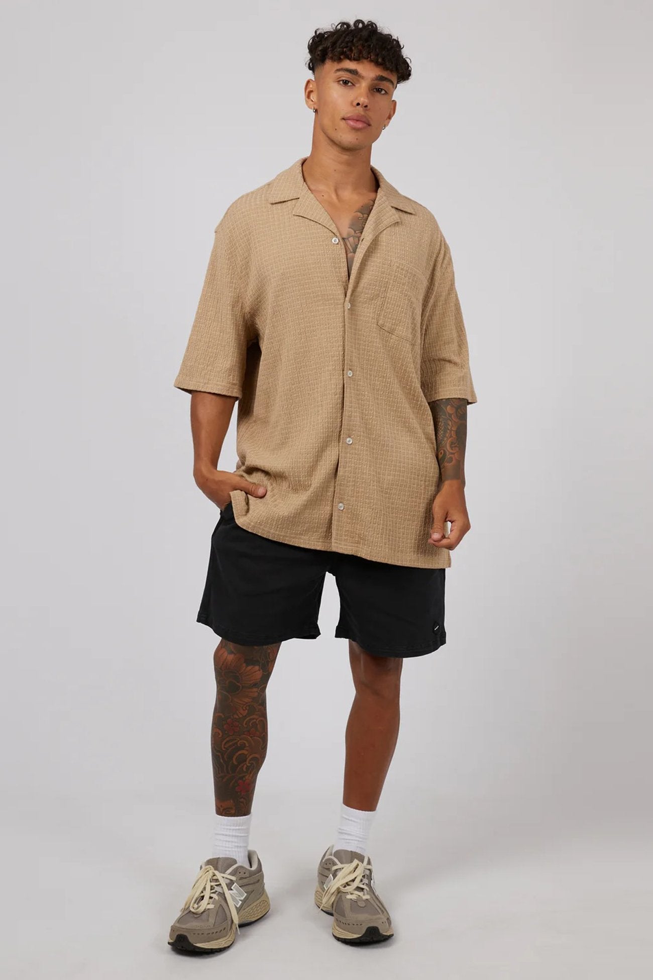 Otta Short Sleeve Shirt Tan