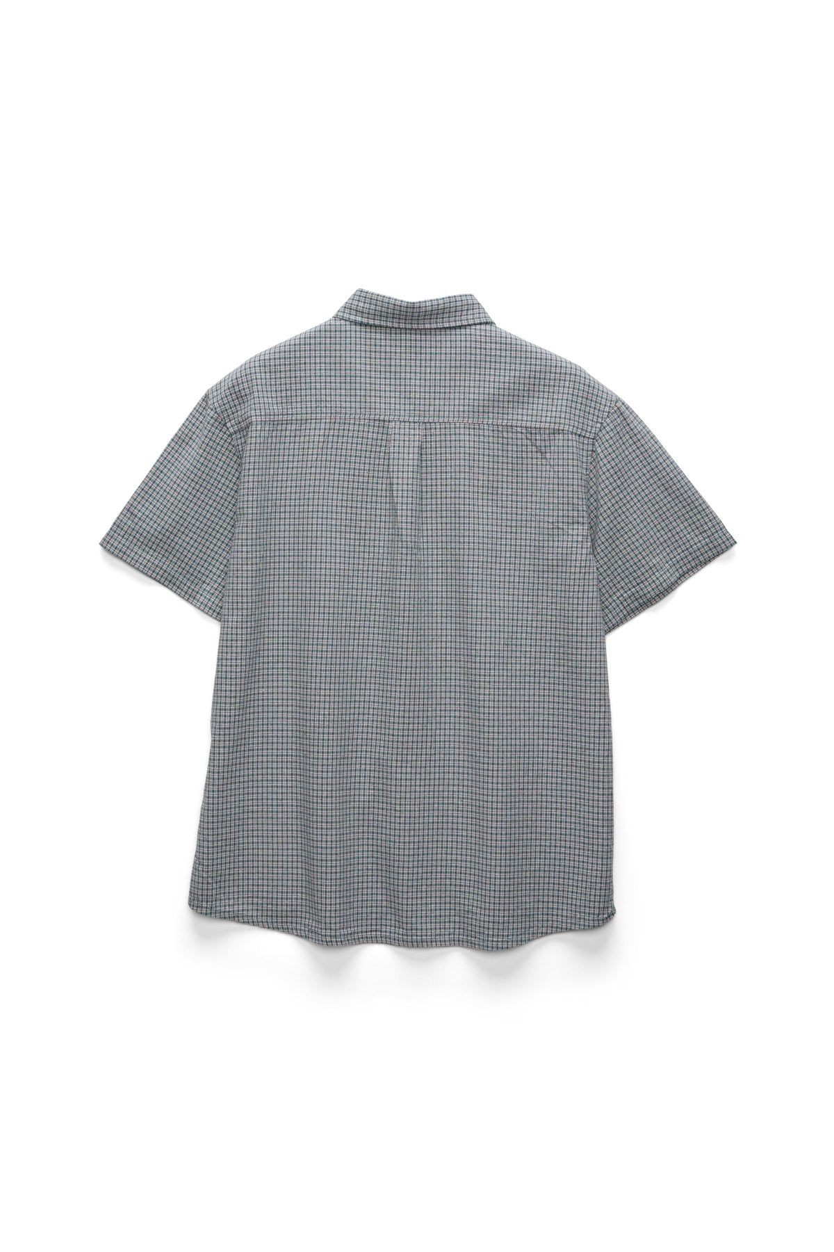 Oxford Classic Short Sleeve Shirt Pool Blue Check