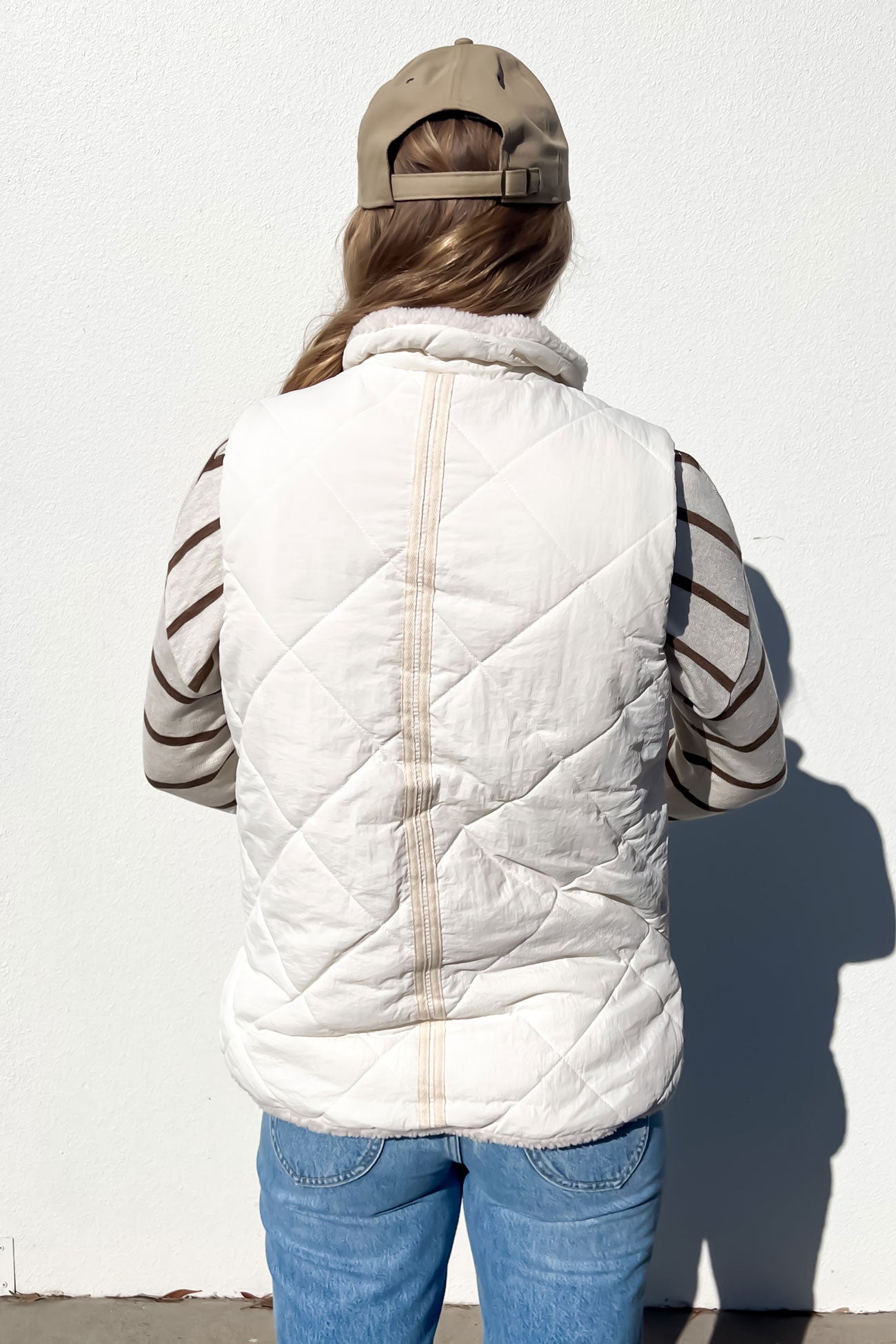 Pamela Reversible Vest White