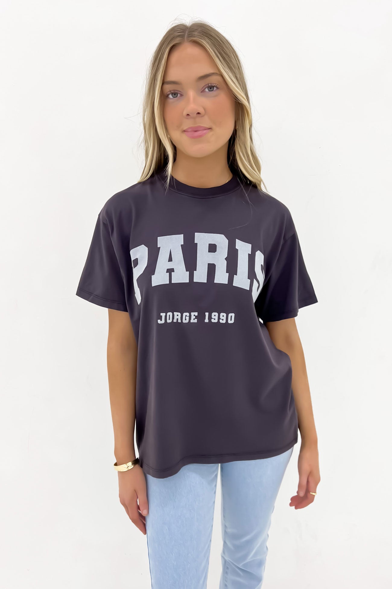 Paris Tee Washed Black