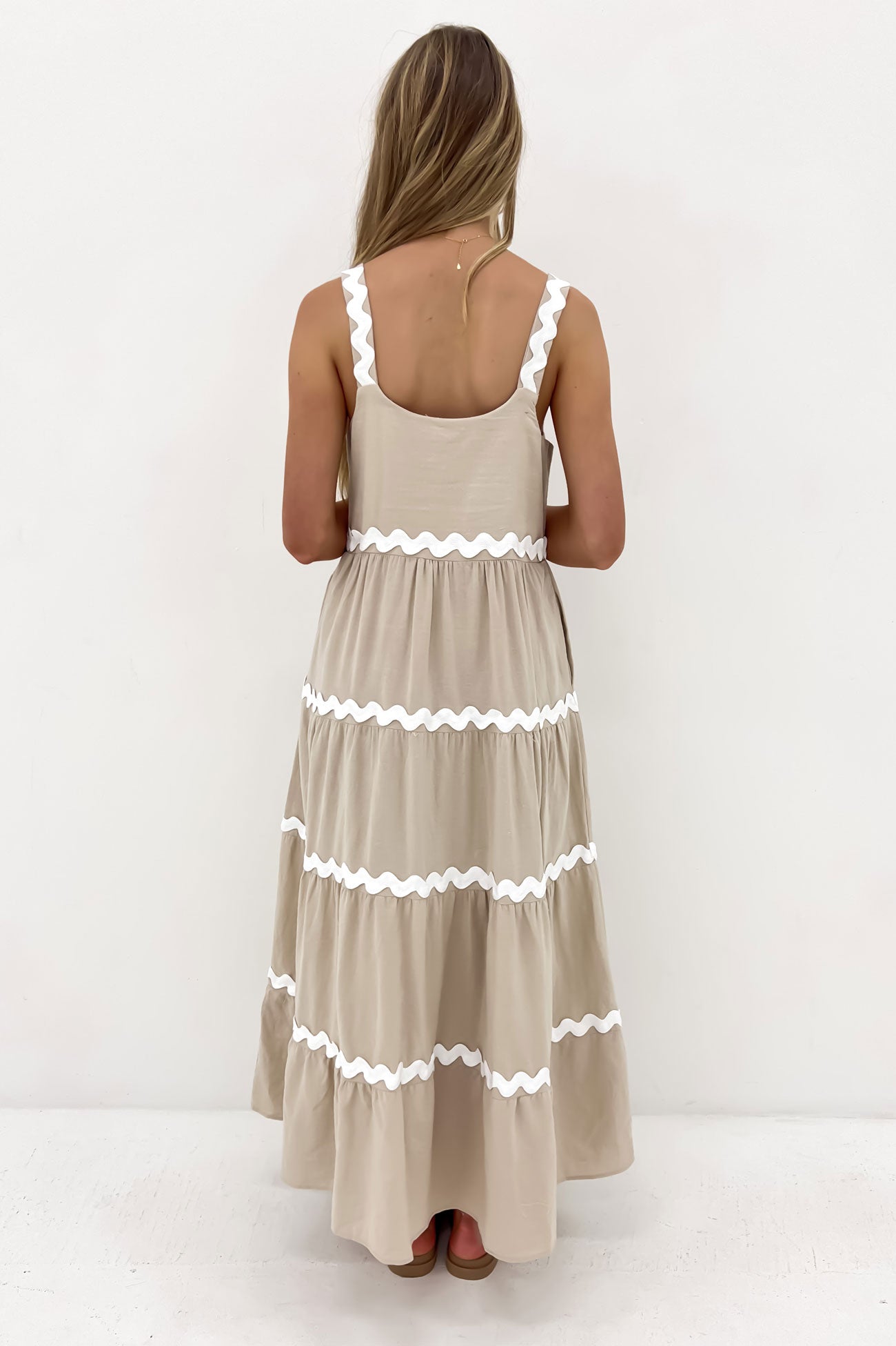 Peggy Maxi Dress Natural White