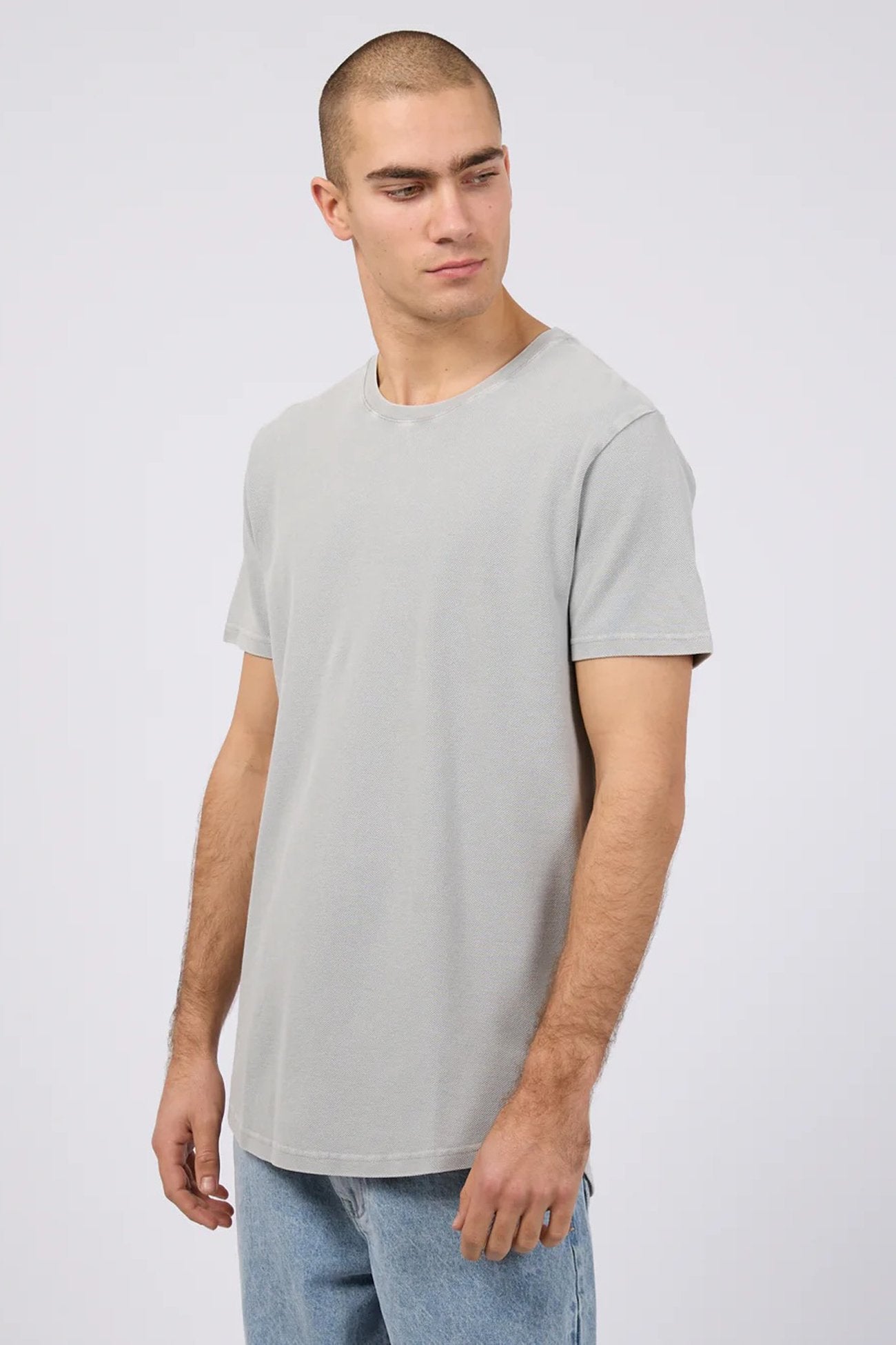 Pique Tee Grey