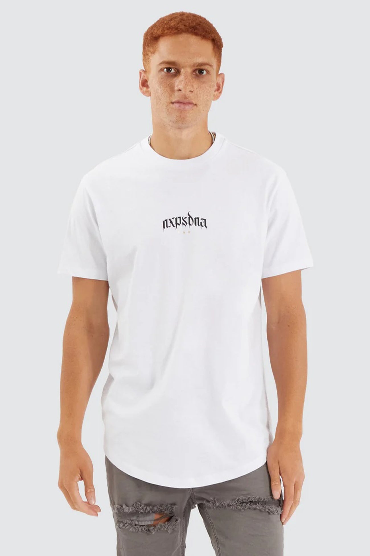 Prime Dual Curved Tee Optical White