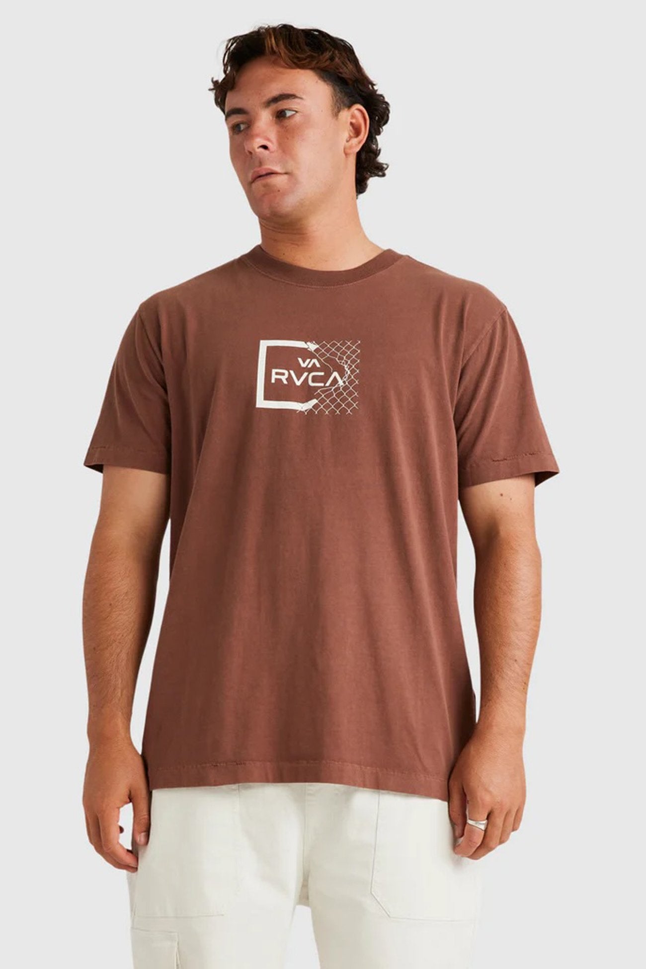 RVCA Break Out Short Sleeve Tee Hazelnut