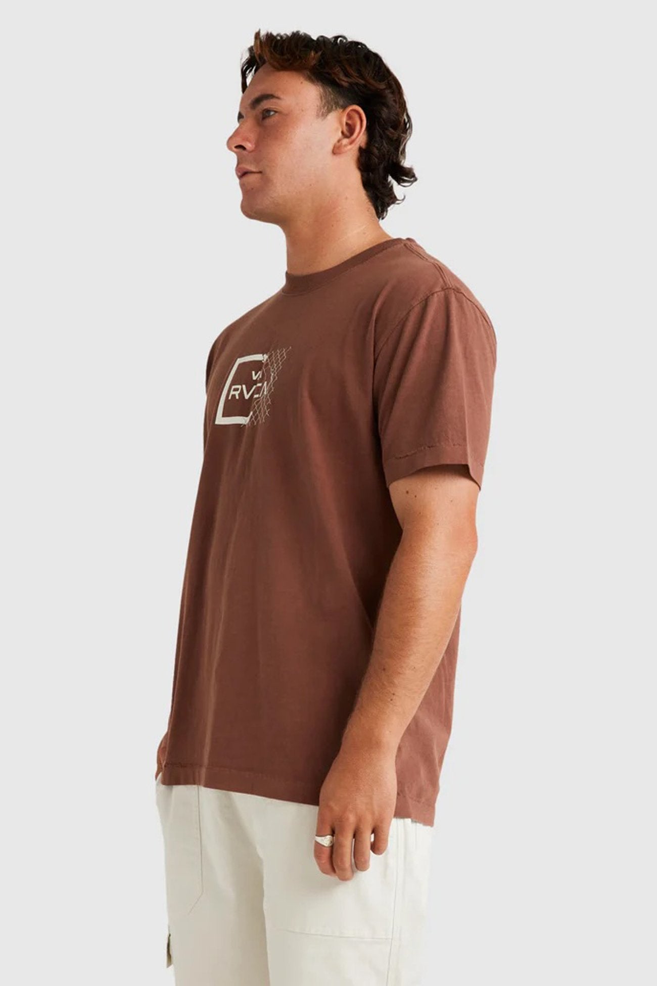 RVCA Break Out Short Sleeve Tee Hazelnut