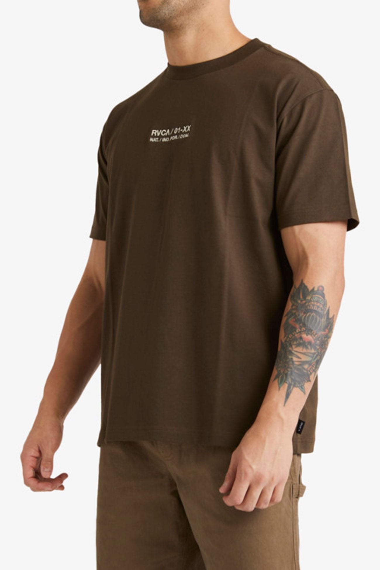 RVCA Circa Short Sleeve Tee Chocolate