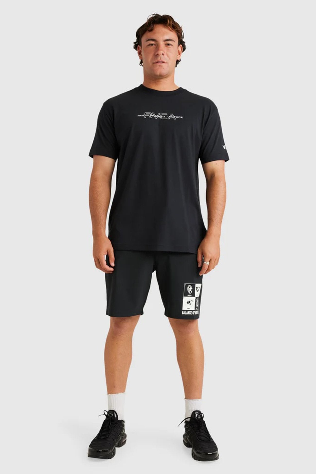 RVCA Inline Short Sleeve Tee RVCA Black