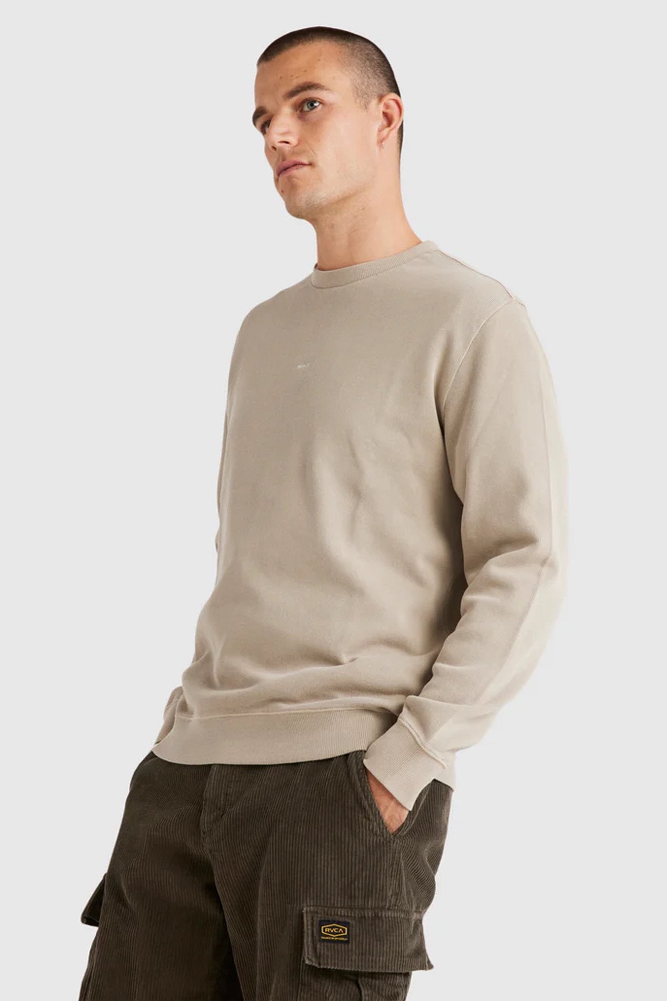 RVCA Smalls Crew Light Khaki