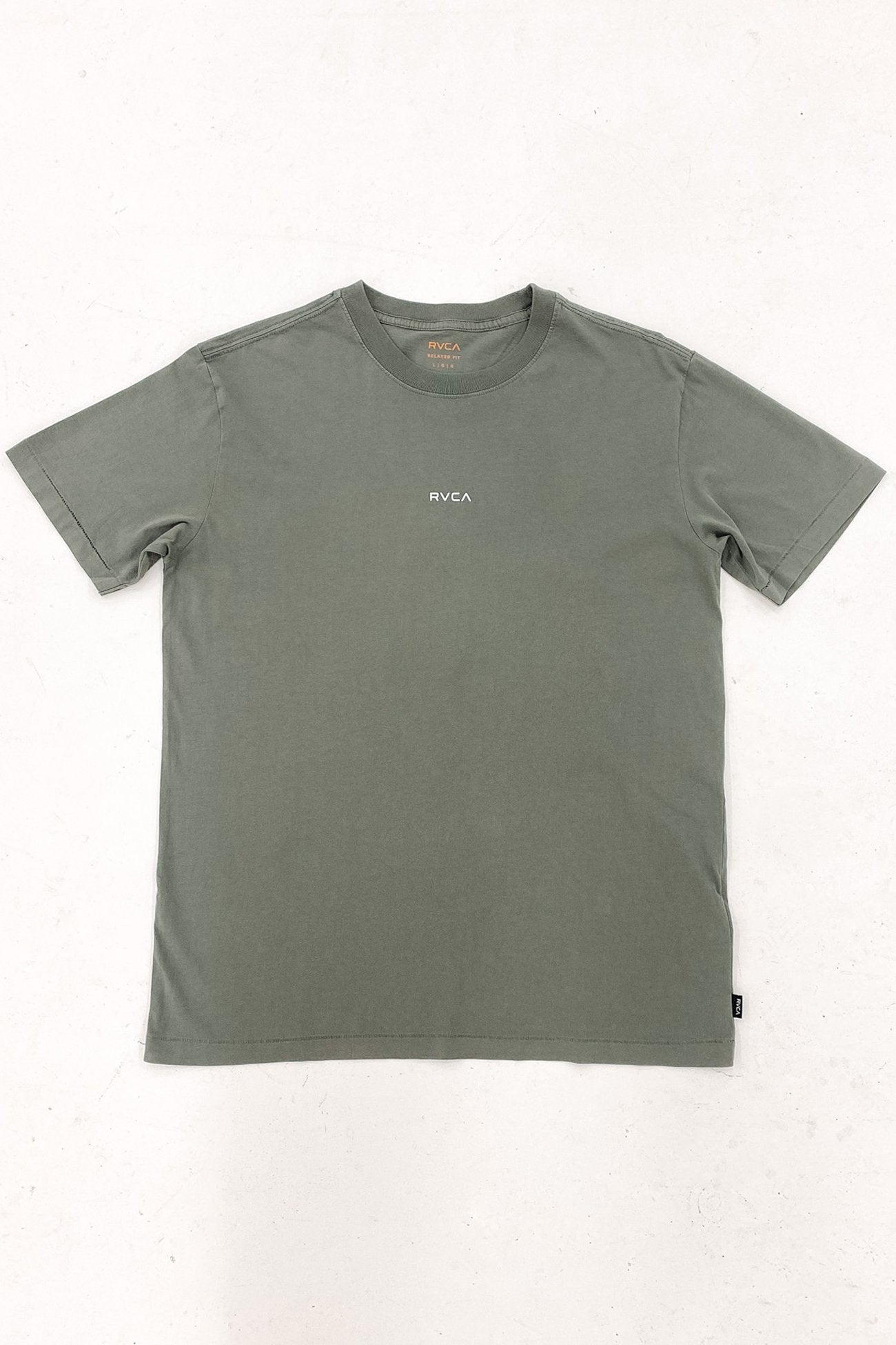 RVCA Unflipped Short Sleeve Tee Washed Olive