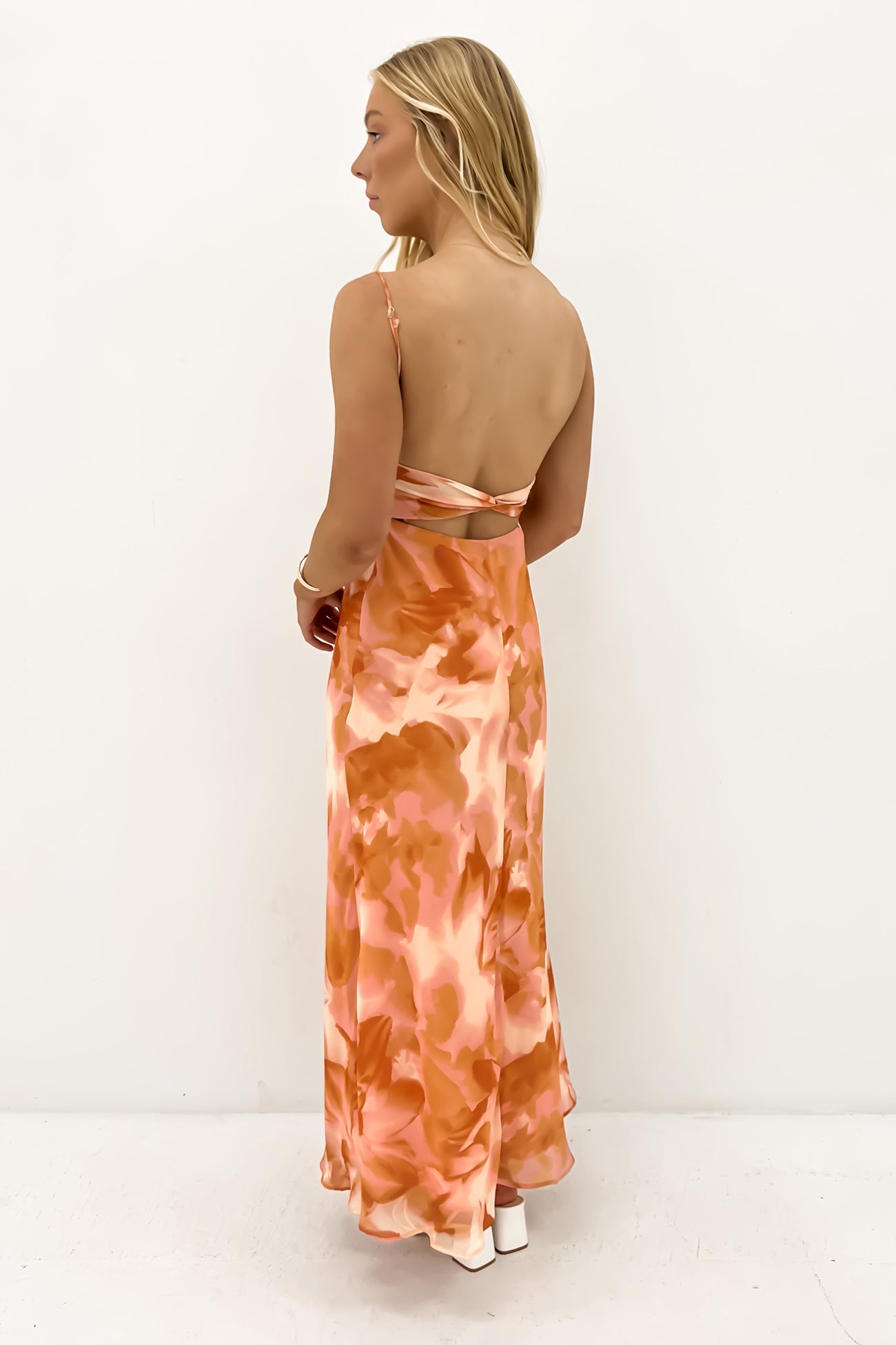 Randall Midi Dress Orange