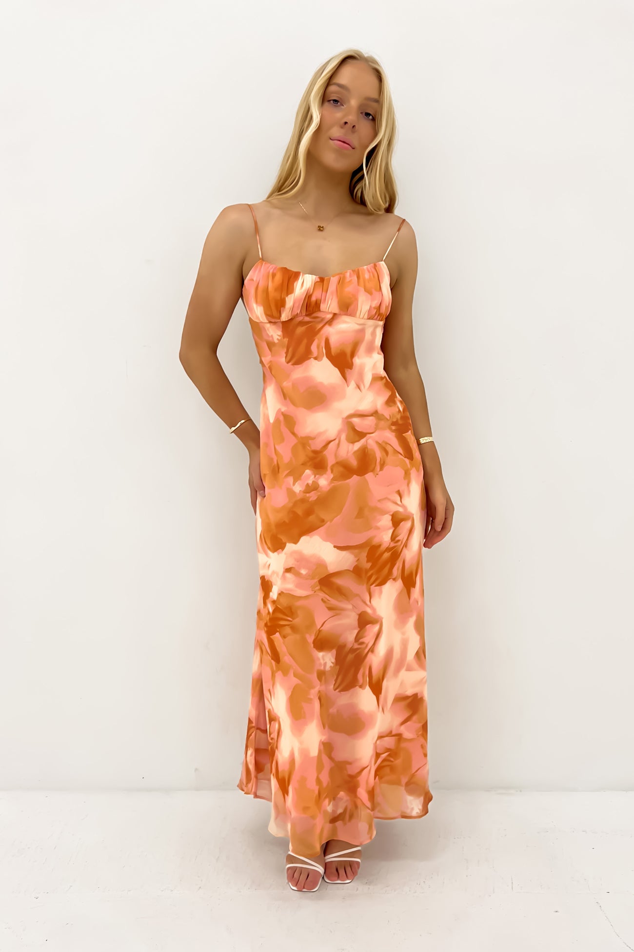 Randall Midi Dress Orange