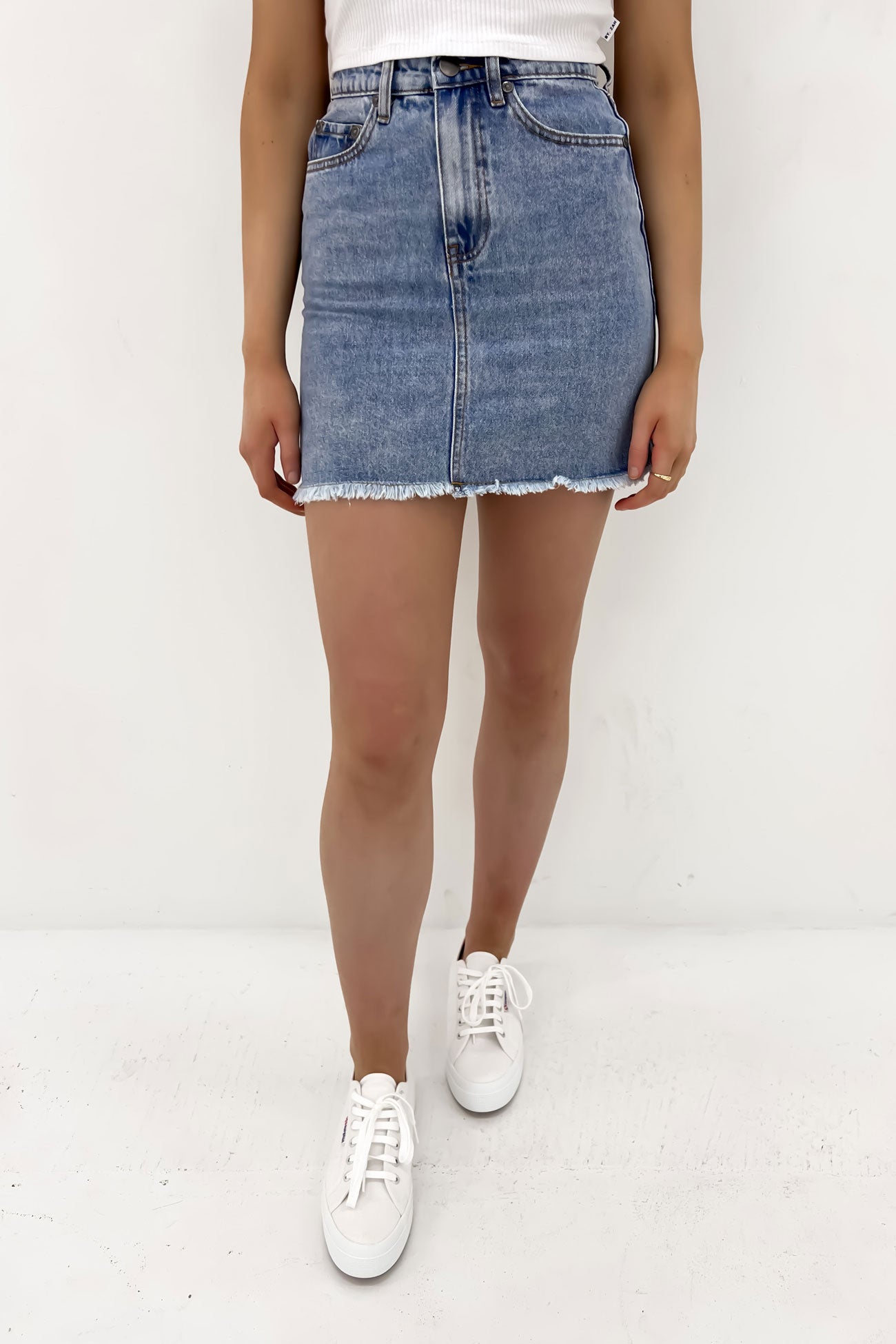 Ray Mini Skirt Light Blue