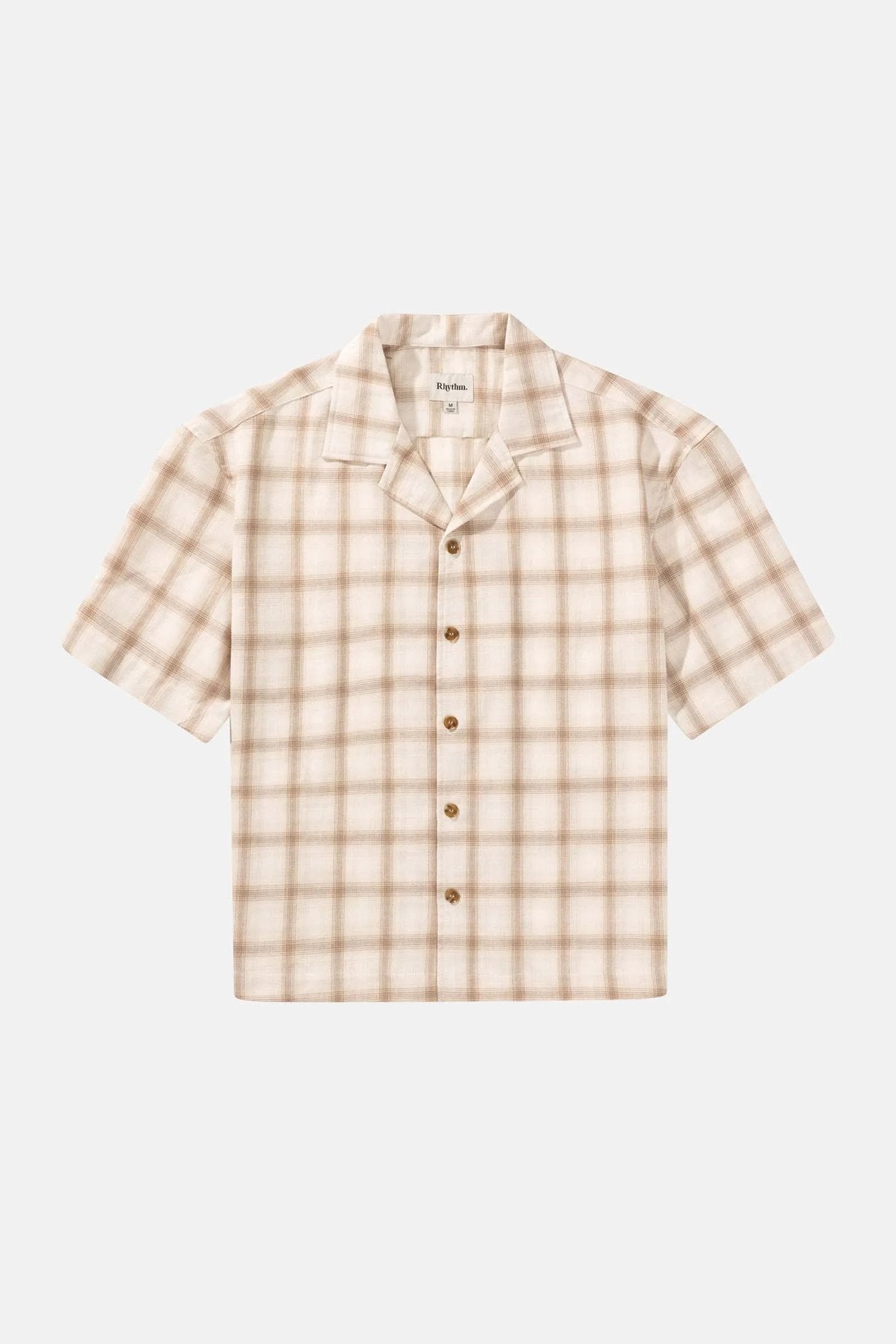 Relaxed Check Short Sleeve Shirt Natural