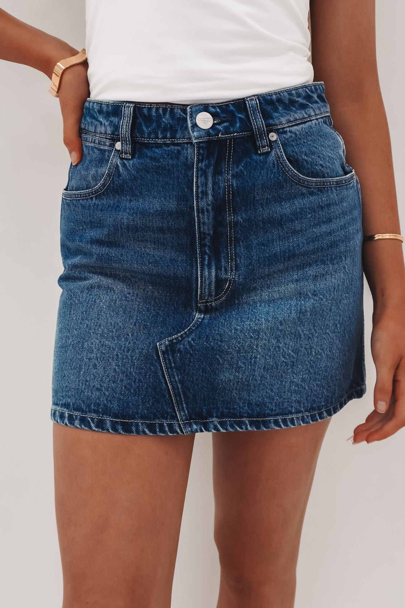 Repair Mini Skirt Mid Days Indigo